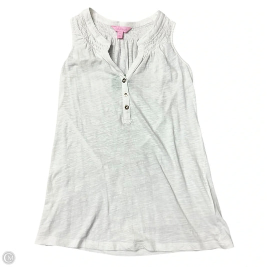 Top Sleeveless Designer By Lilly Pulitzer In White, Size: Xs