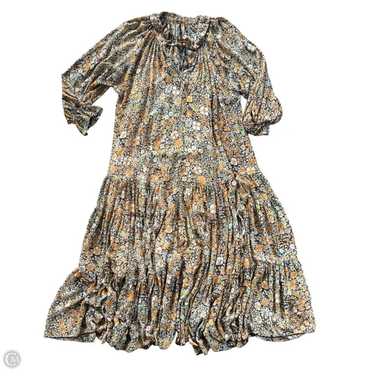 Dress Casual Maxi By Free People In Floral Print, Size: M