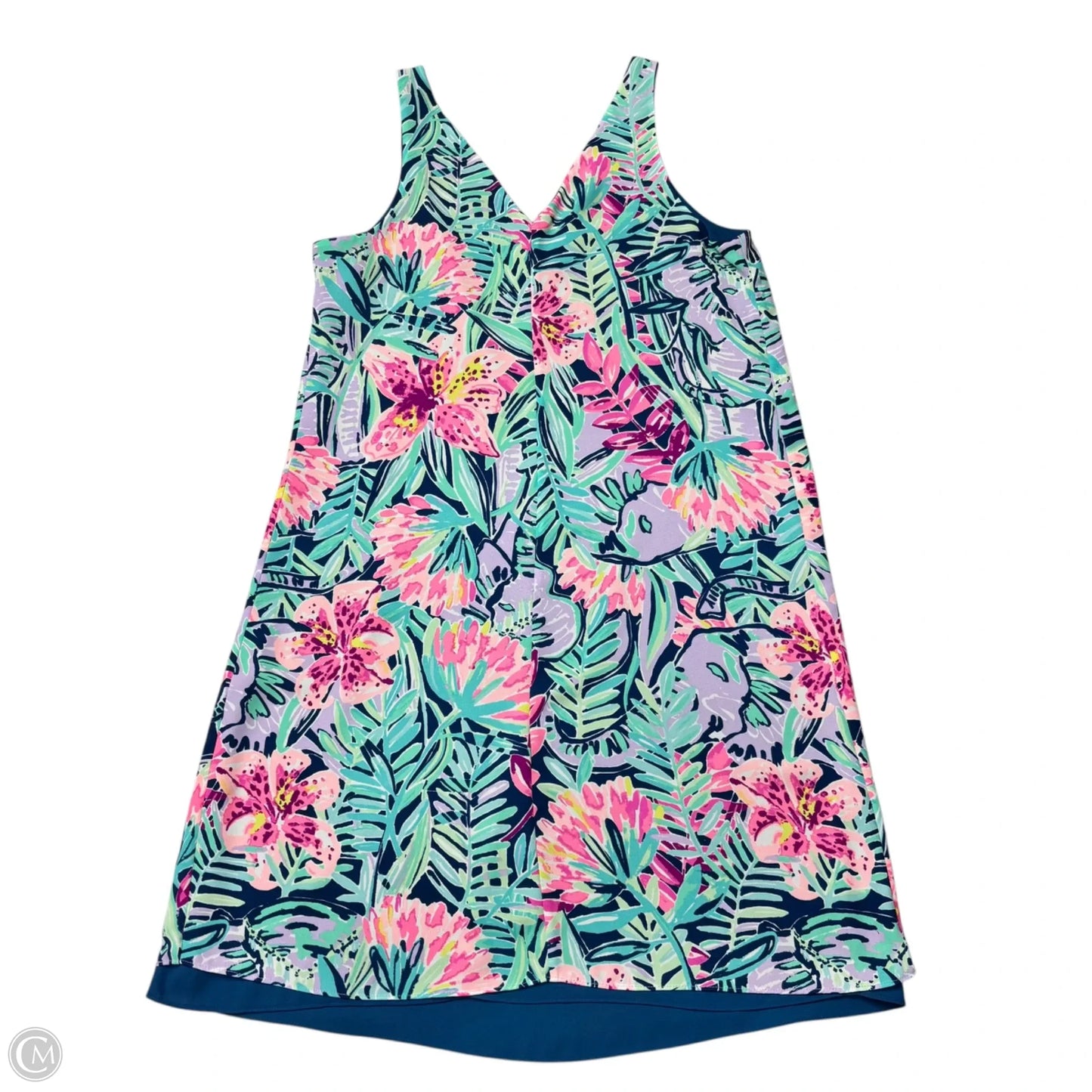 Dress Designer By Lilly Pulitzer In Tropical Print, Size: S