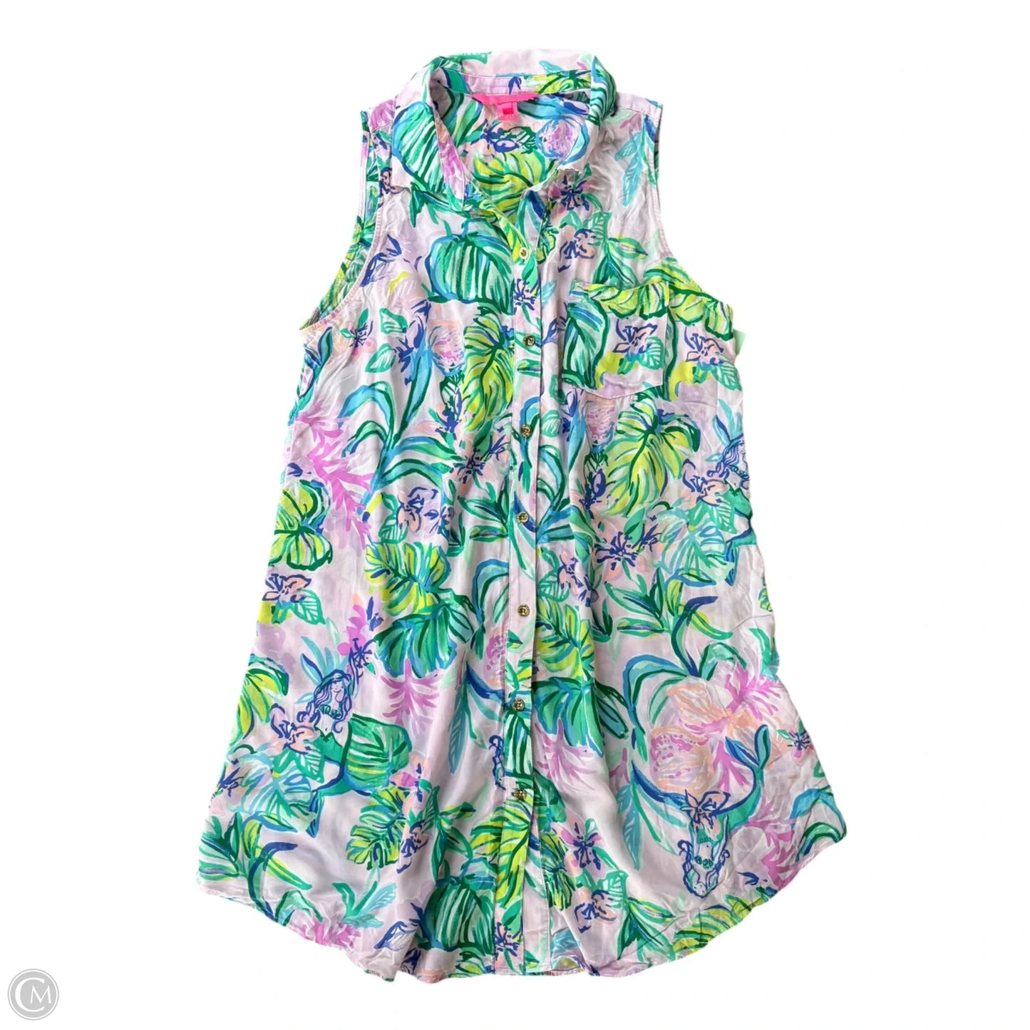 Dress Designer By Lilly Pulitzer In Floral Print, Size: S