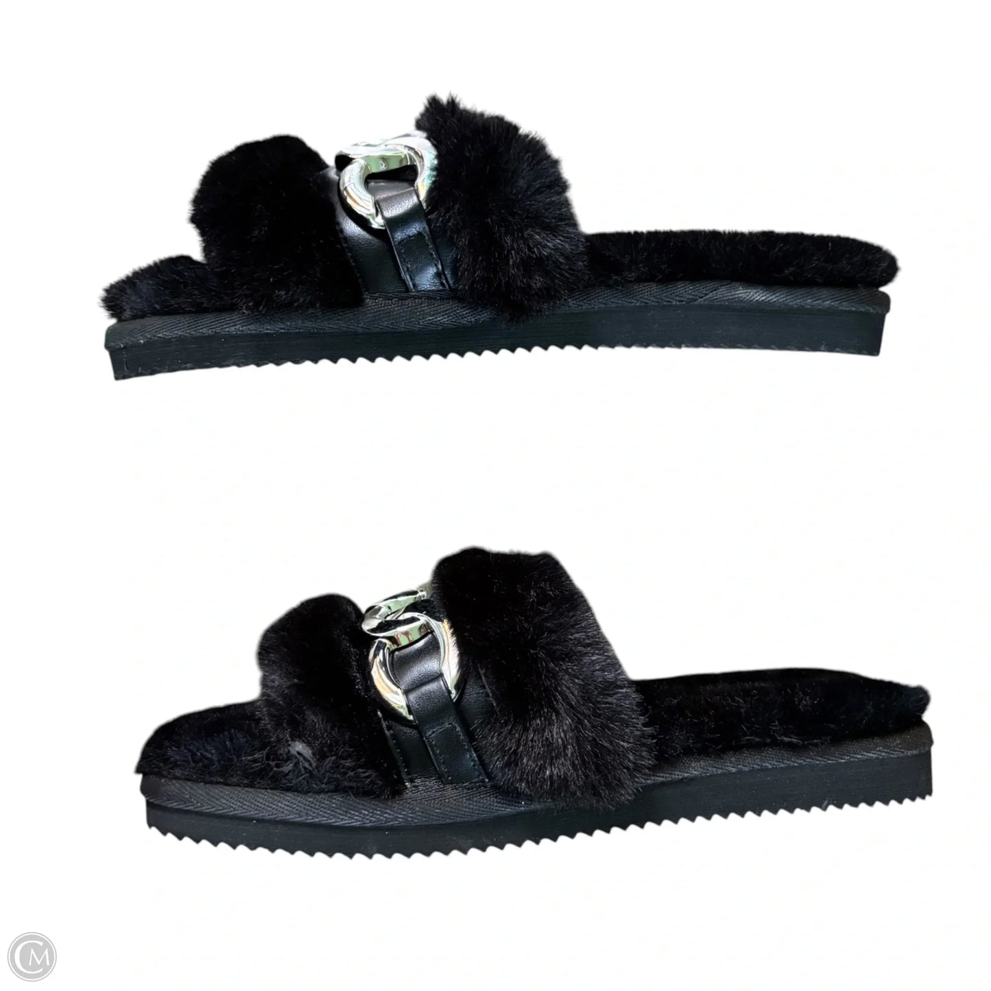 Slippers By Michael By Michael Kors In Black, Size: 8