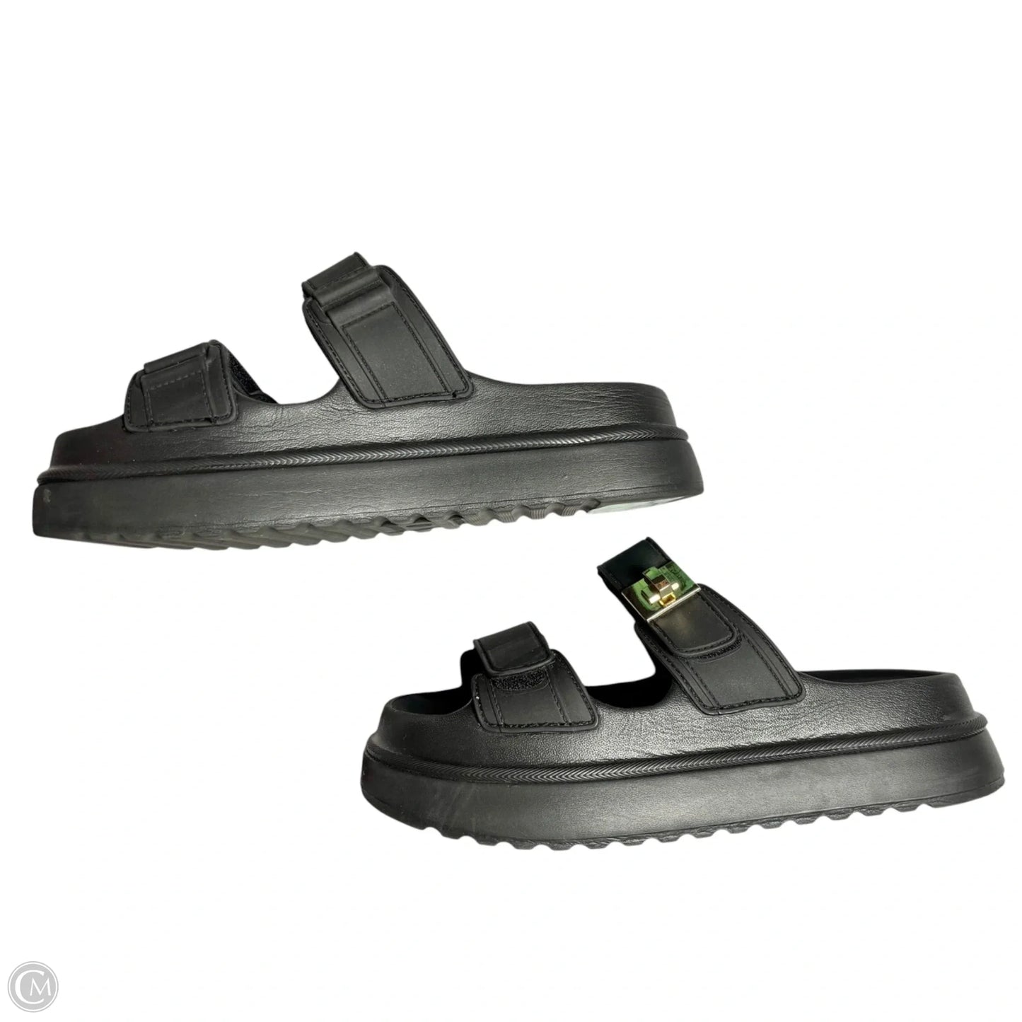 Sandals Heels Platform By Steve Madden In Black, Size: 7