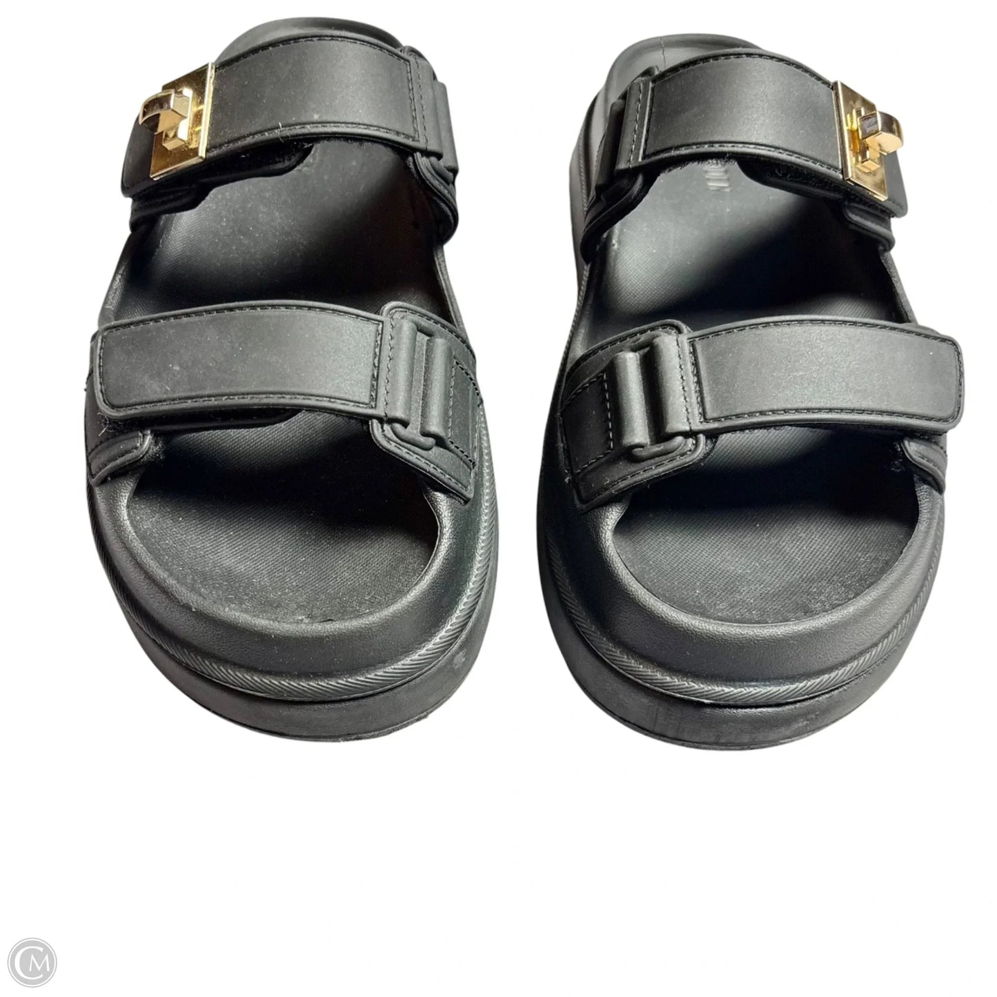 Sandals Heels Platform By Steve Madden In Black, Size: 7
