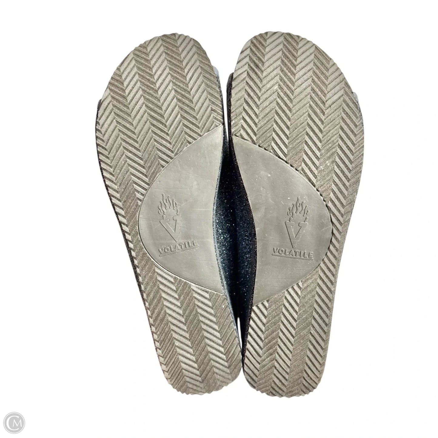 Sandals Heels Wedge By Volatile In Blue, Size: 8