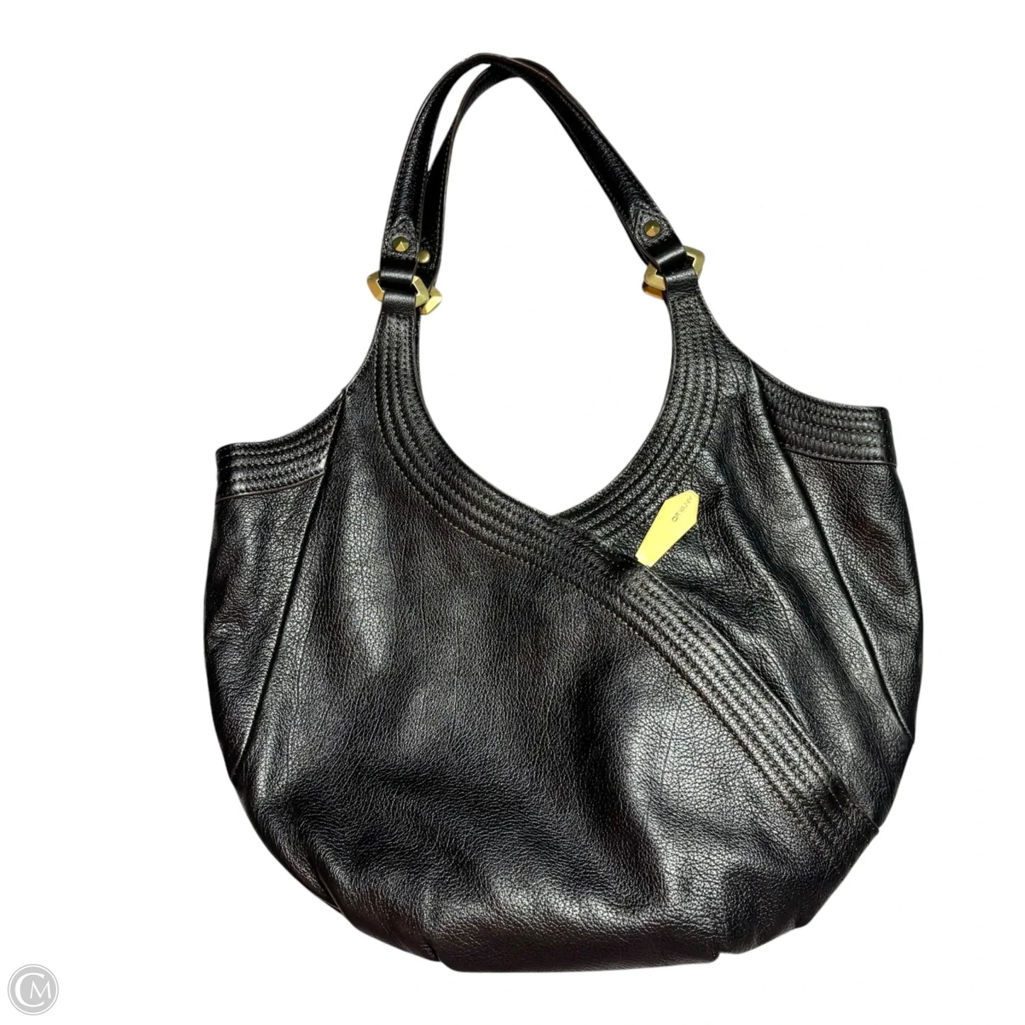 Handbag Leather By Oryany, Size: Medium
