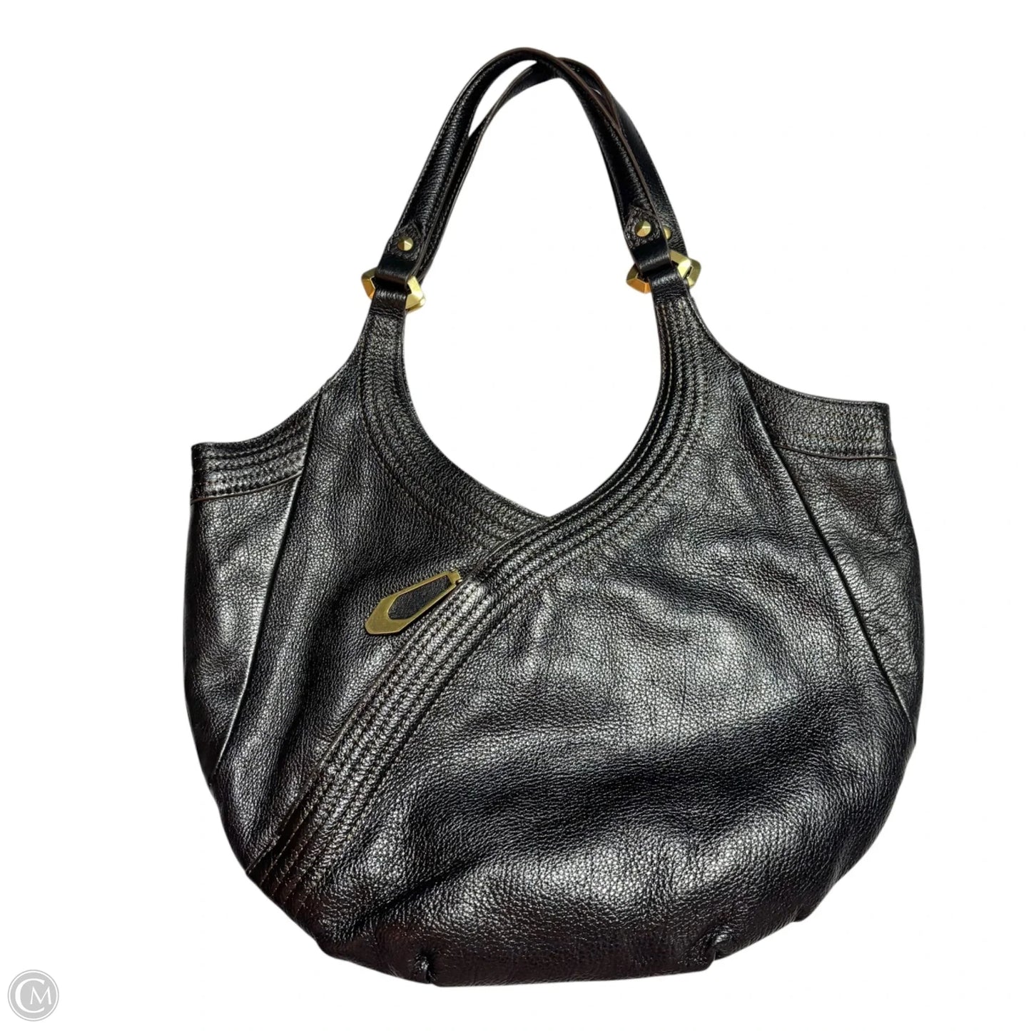 Handbag Leather By Oryany, Size: Medium