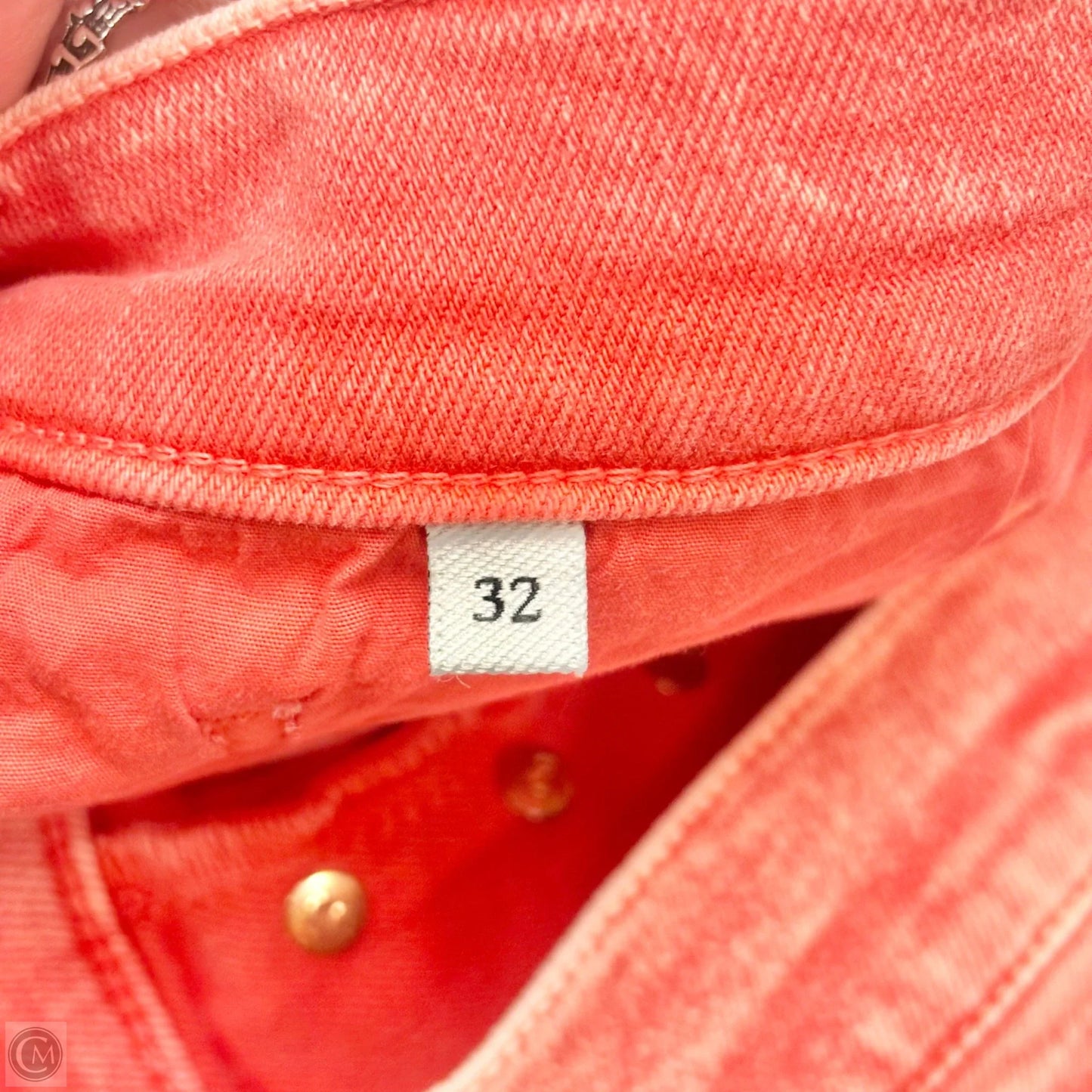 Shorts By 7 For All Mankind In Red Denim, Size: 14