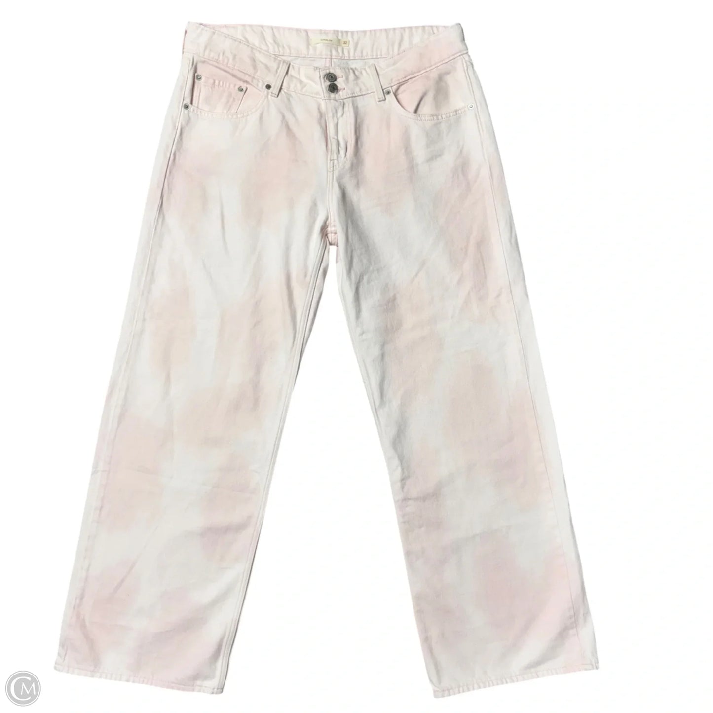 Jeans Wide Leg By Levis In Pink, Size: 14
