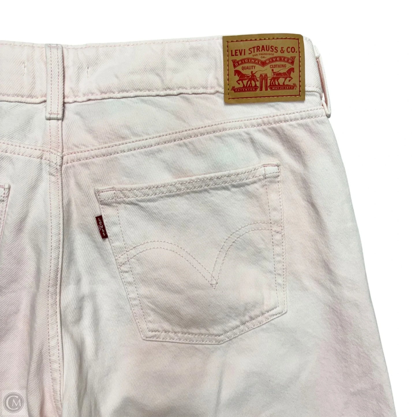 Jeans Wide Leg By Levis In Pink, Size: 14