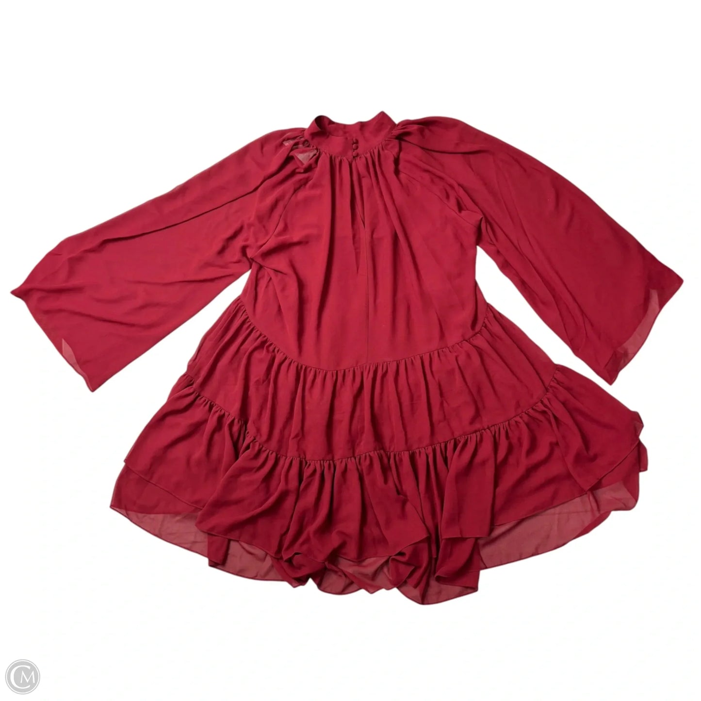 Dress Casual Short By Alexia Admor In Maroon, Size: L