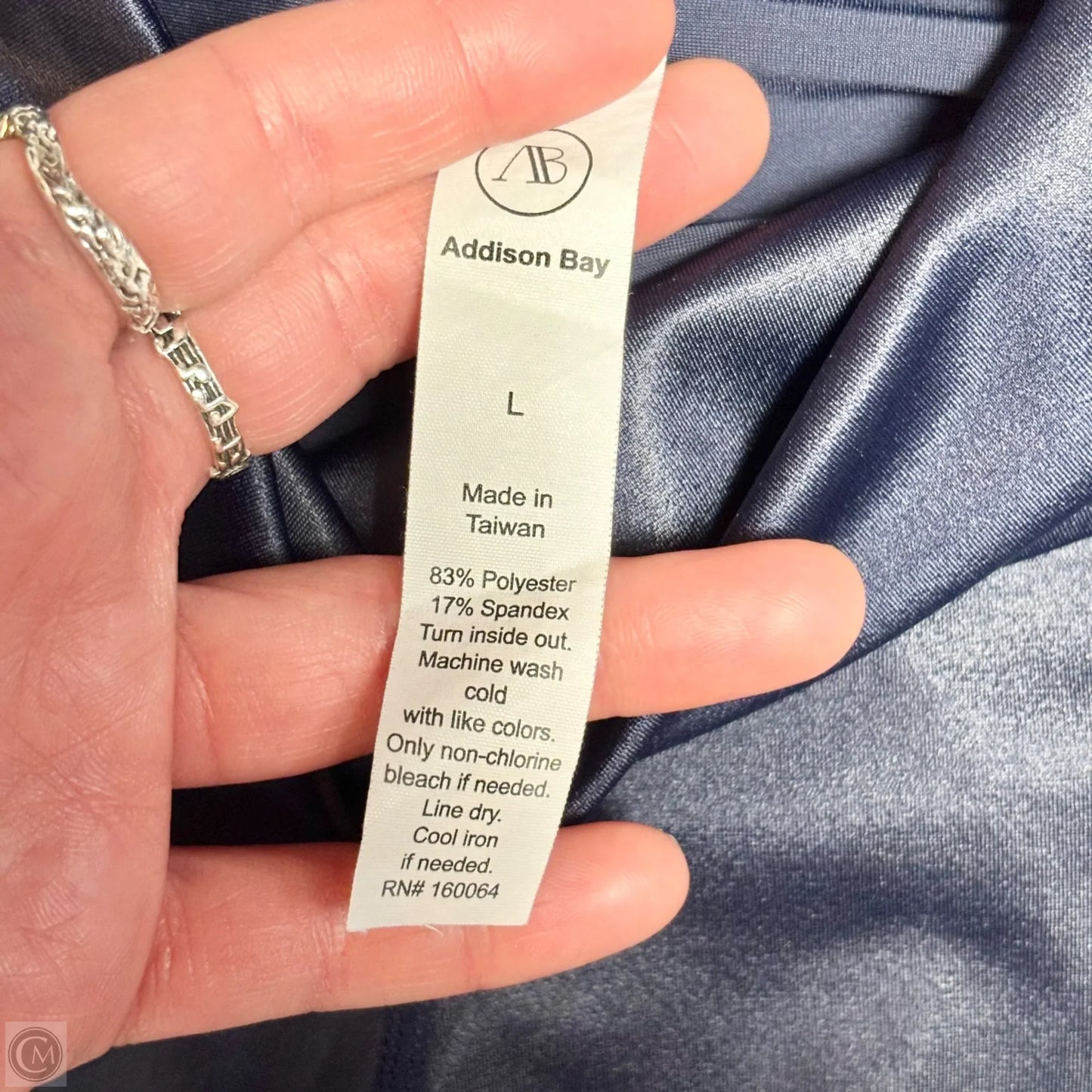 Athletic Leggings By Addison Bay In Navy, Size: L