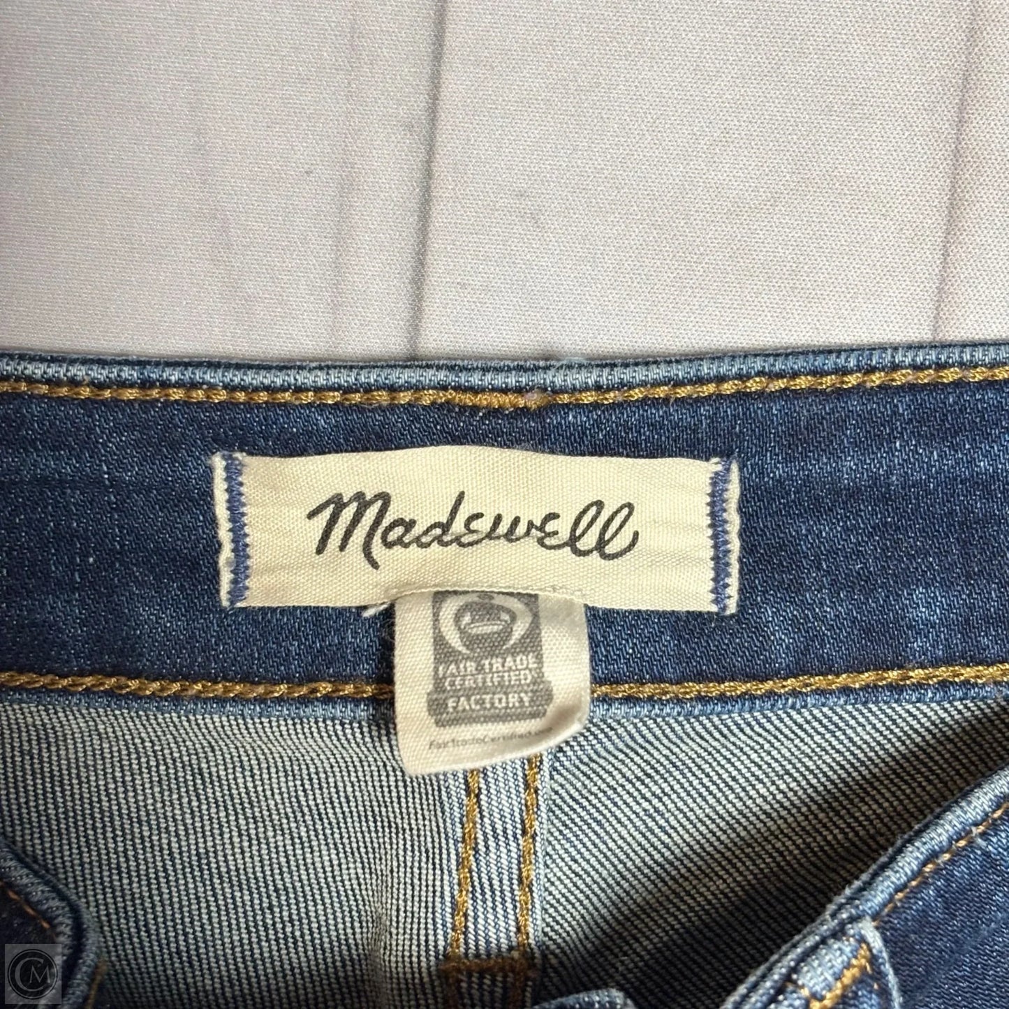 Jeans Boot Cut By Madewell In Blue Denim, Size: 8