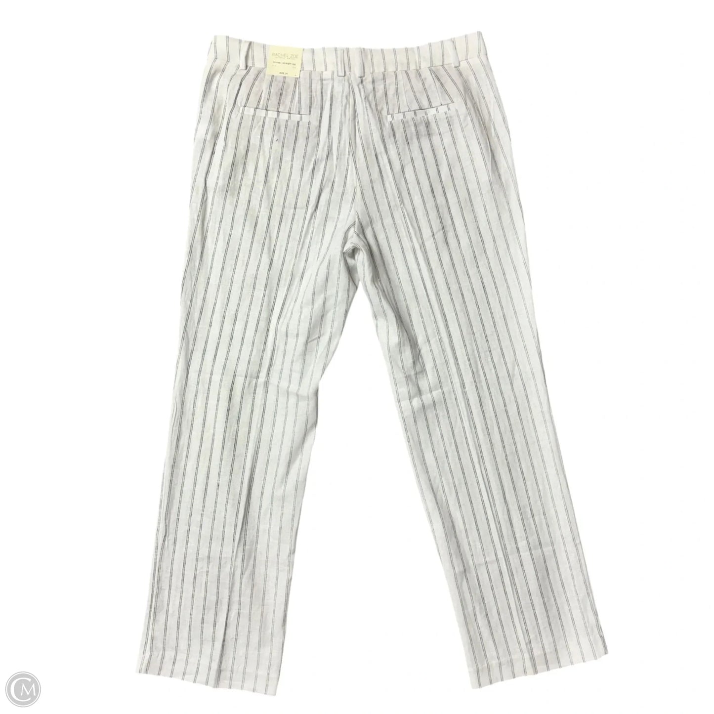 Pants Linen By Rachel Zoe In Striped Pattern, Size: 14
