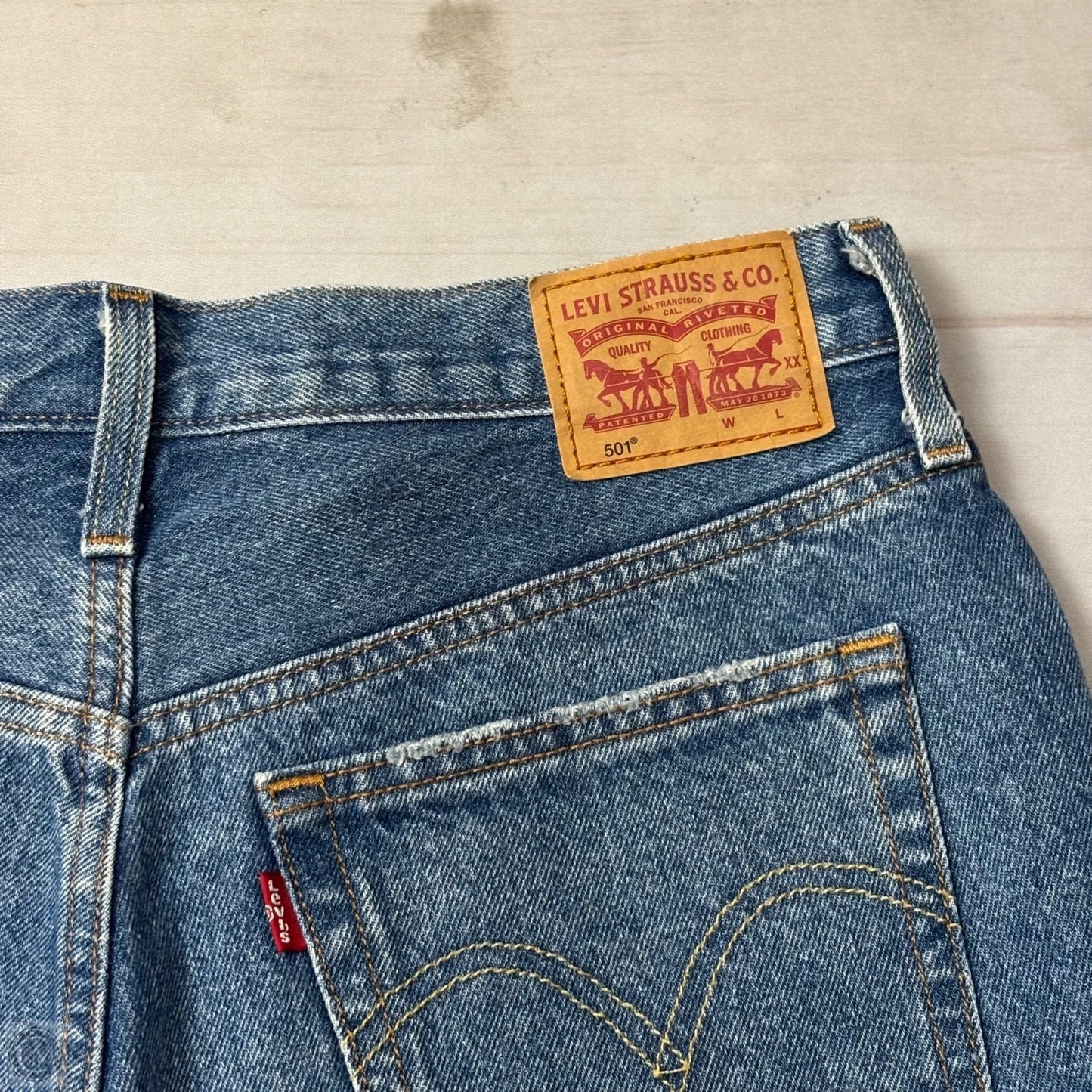 Shorts By Levis In Blue Denim, Size: 8