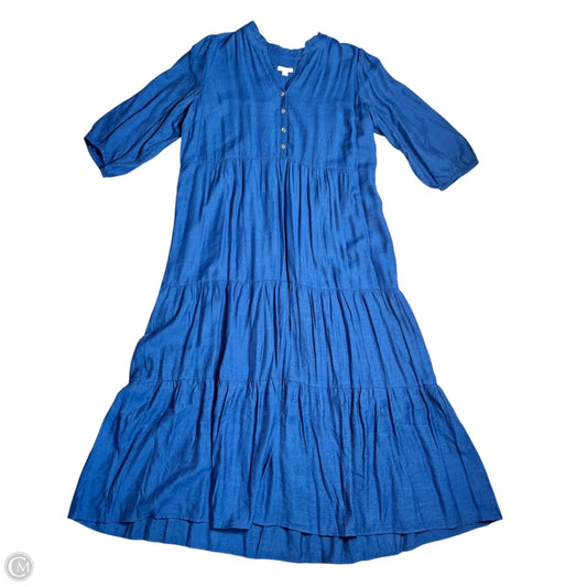 Dress Casual Maxi By J. Jill In Blue, Size: L