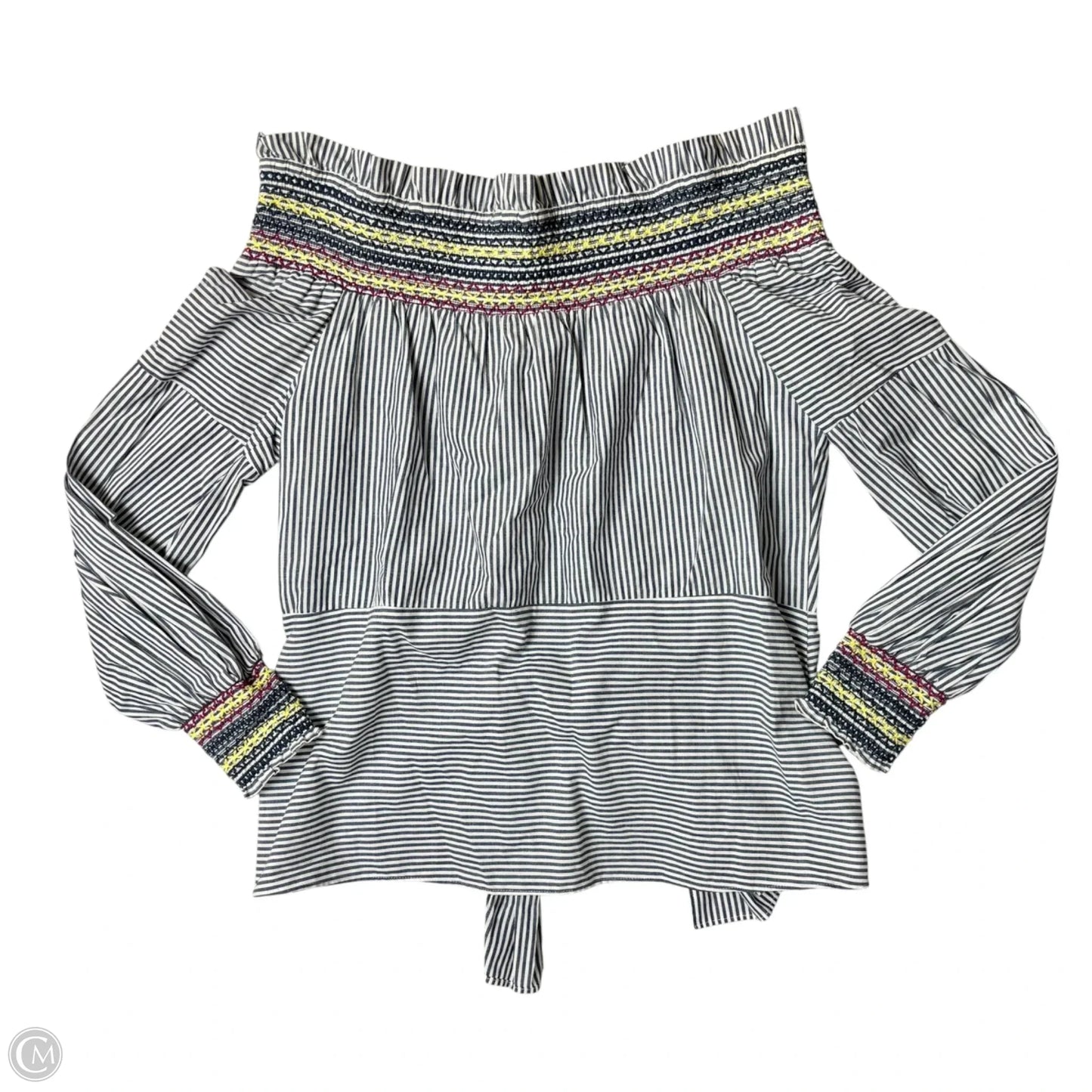 Top Long Sleeve By Parker In Striped Pattern, Size: Xs