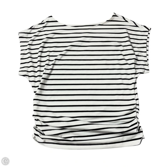 Top Short Sleeve By Maeve In Striped Pattern, Size: L