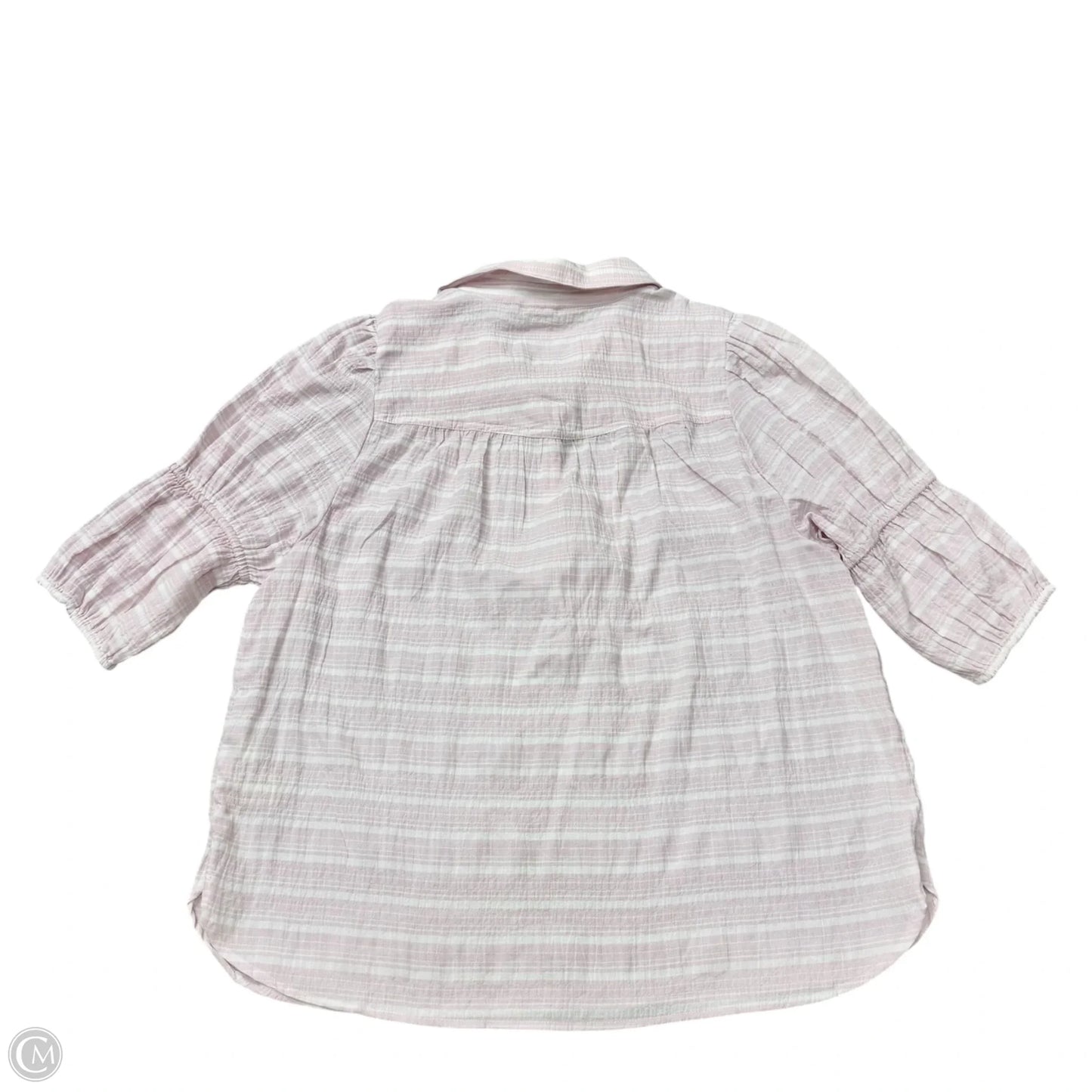 Top 3/4 Sleeve By Pilcro In Striped Pattern, Size: L