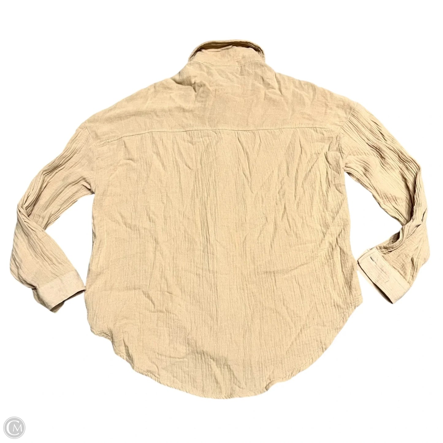 Top Long Sleeve By Jolie & Joy In Tan, Size: M