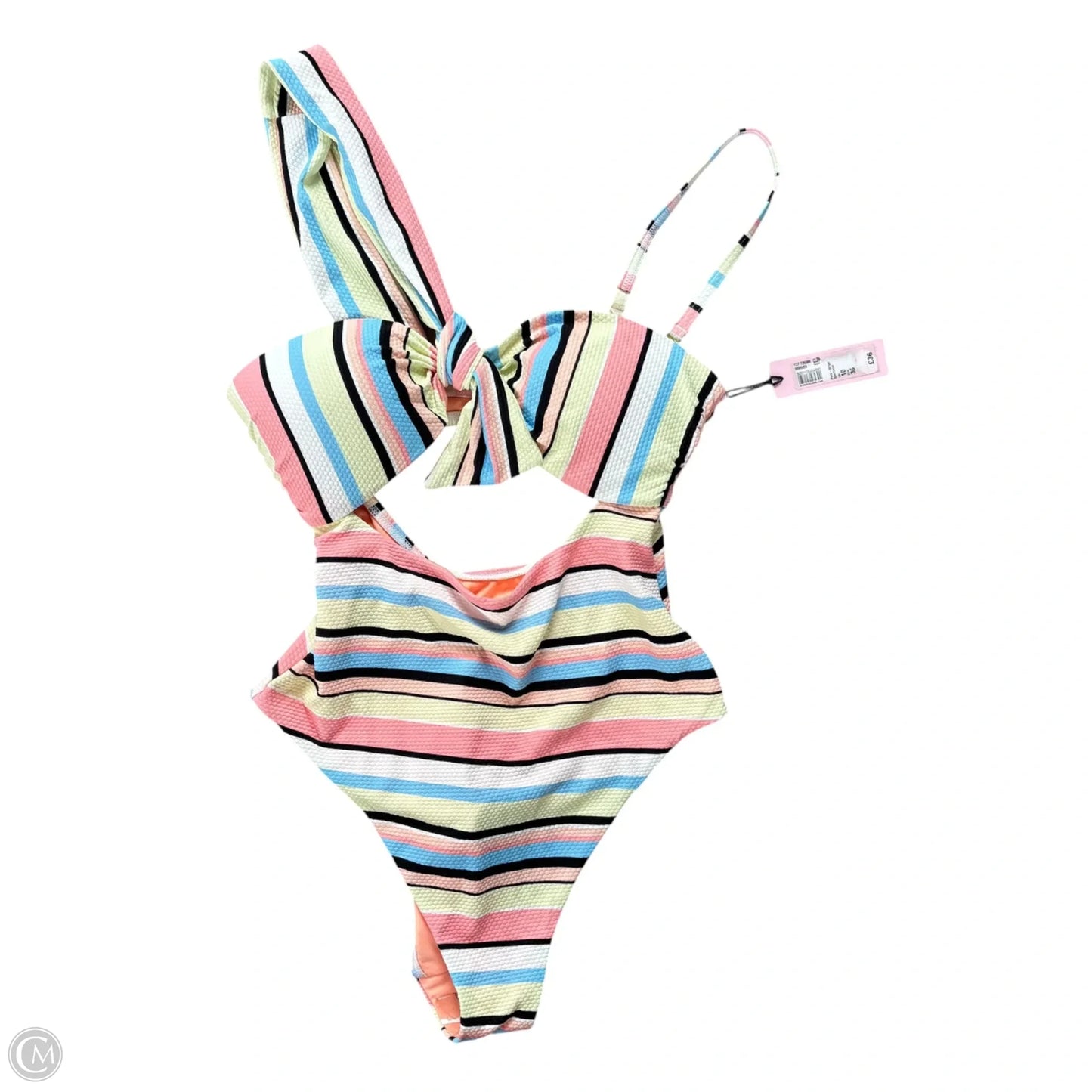 Swimsuit By River Island In Striped Pattern, Size: S