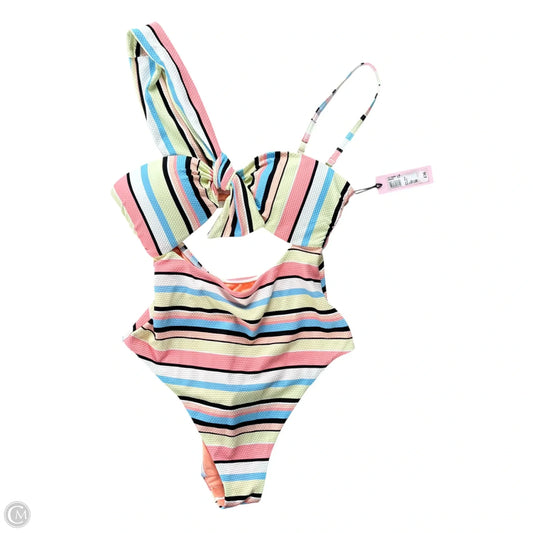 Swimsuit By River Island In Striped Pattern, Size: S
