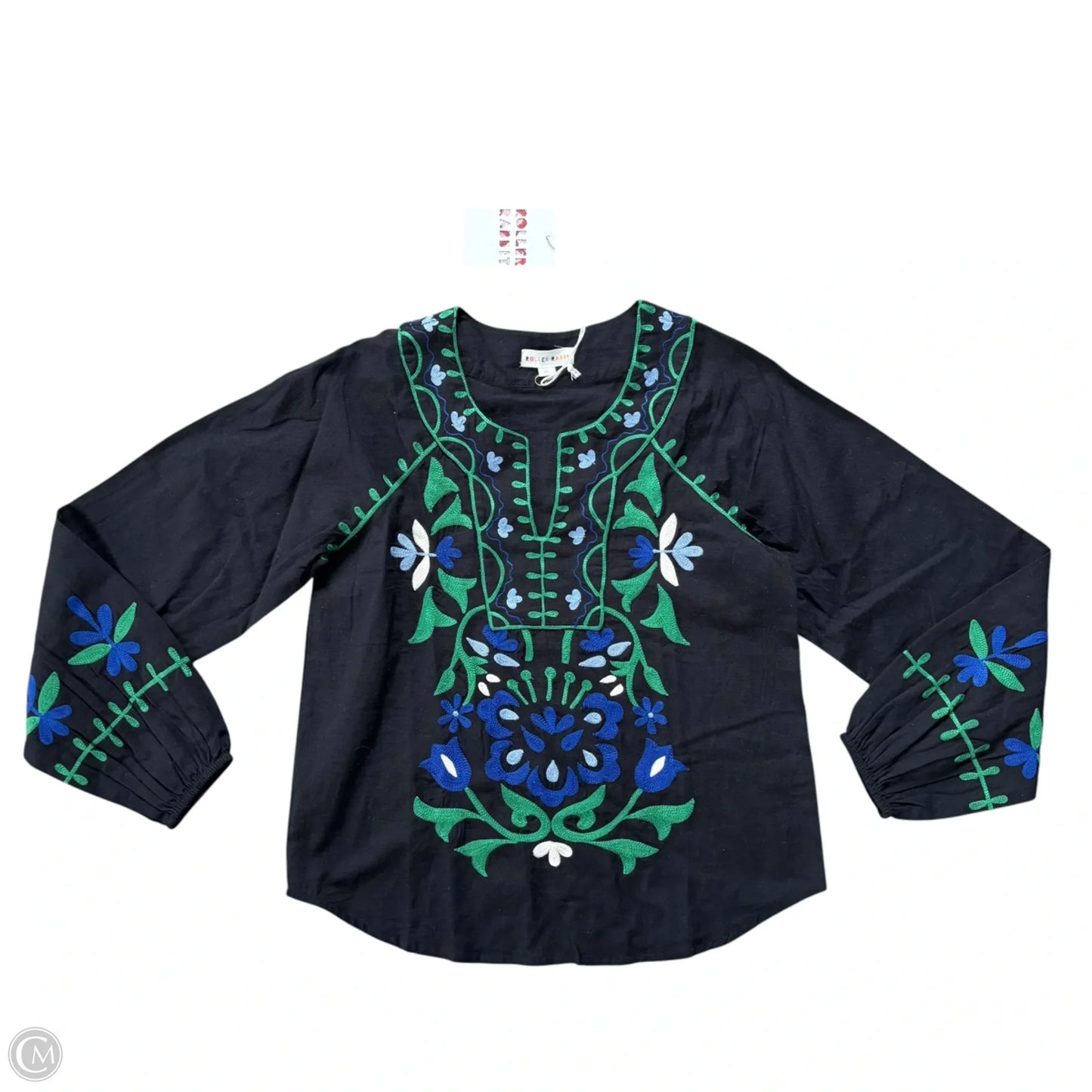 Top Long Sleeve By Roller Rabbit In Black, Size: Xs