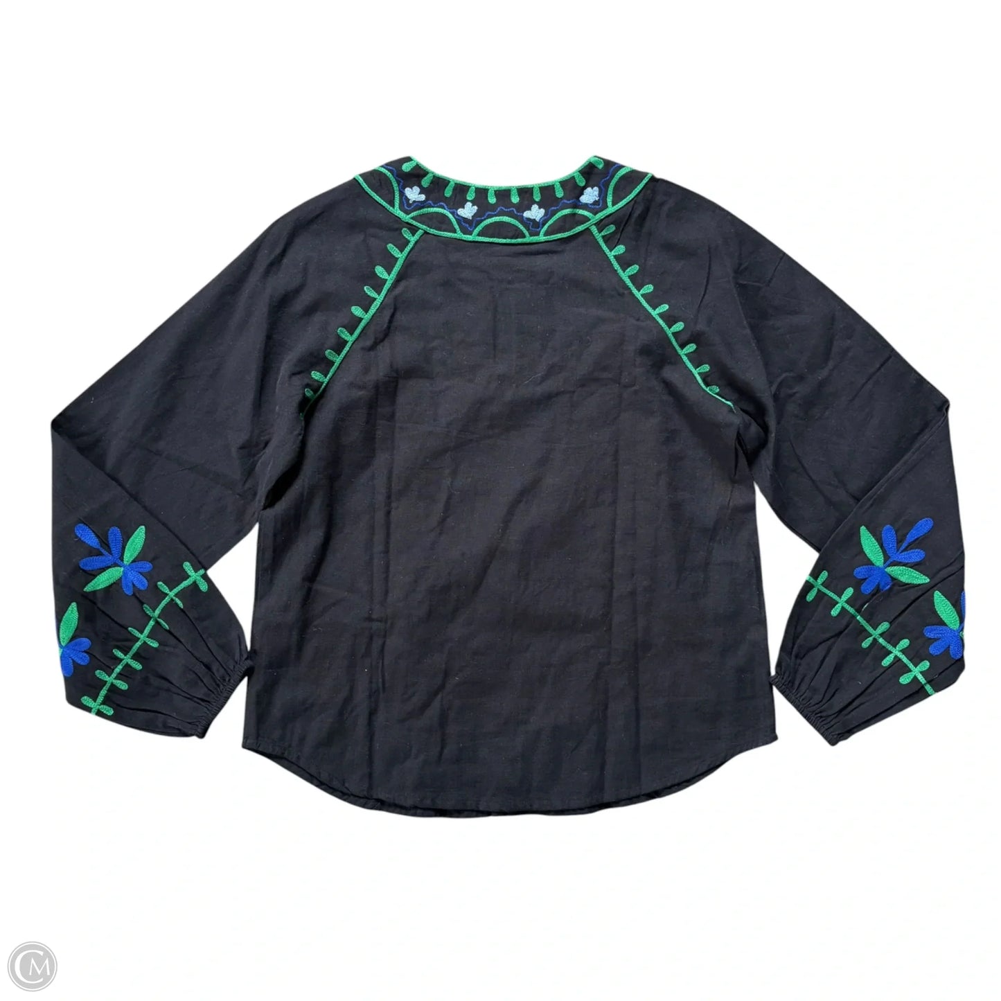Top Long Sleeve By Roller Rabbit In Black, Size: Xs