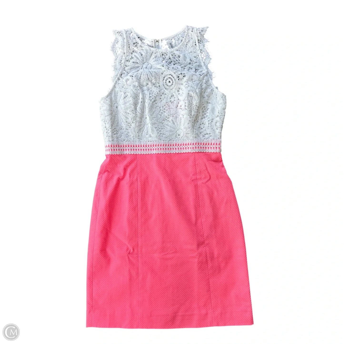 Dress Designer By Lilly Pulitzer In Pink & White, Size: Xs