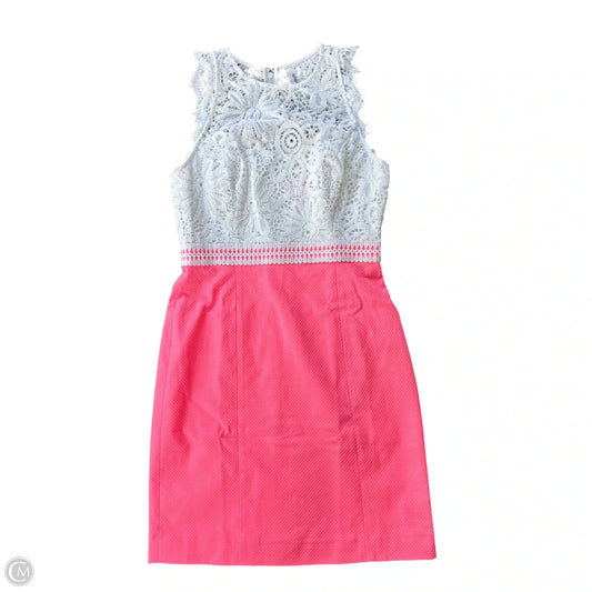 Dress Designer By Lilly Pulitzer In Pink & White, Size: Xs