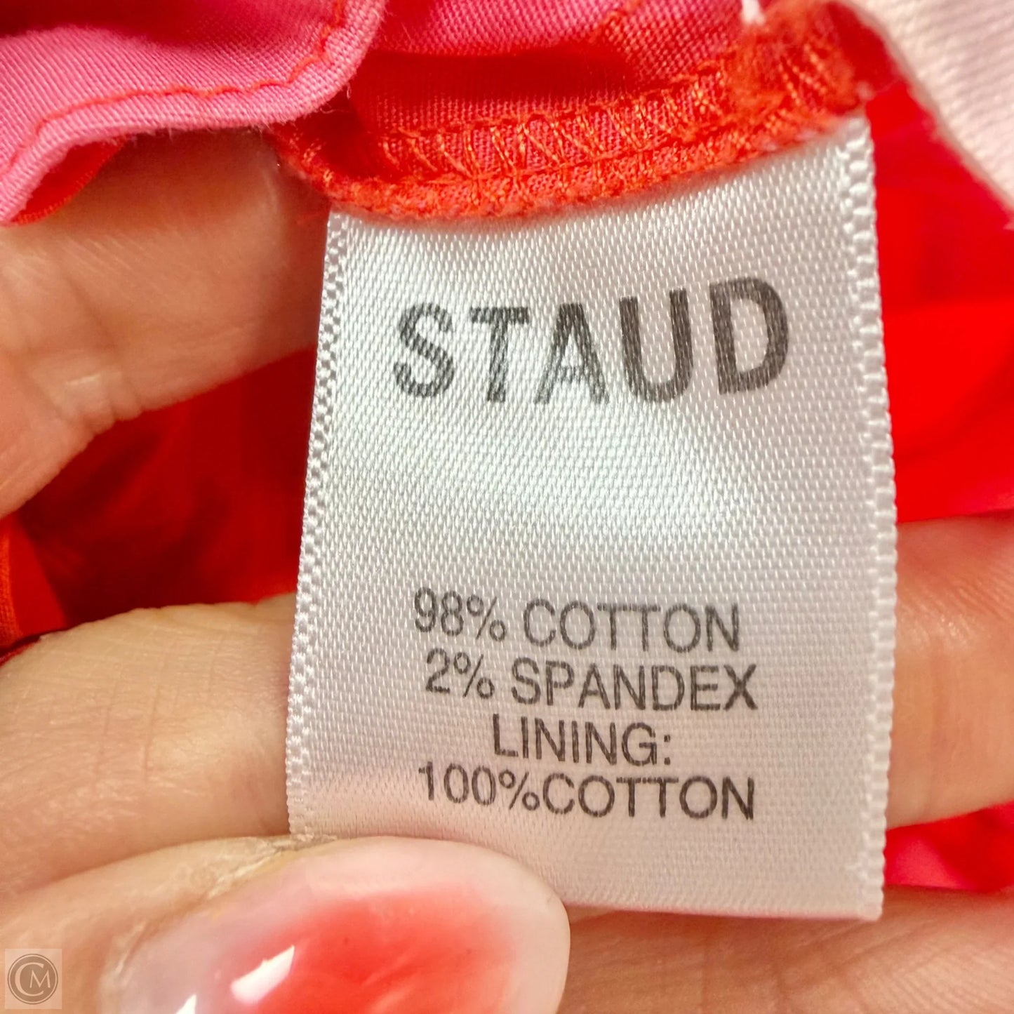 Romper By Staud In Orange & Pink, Size: S