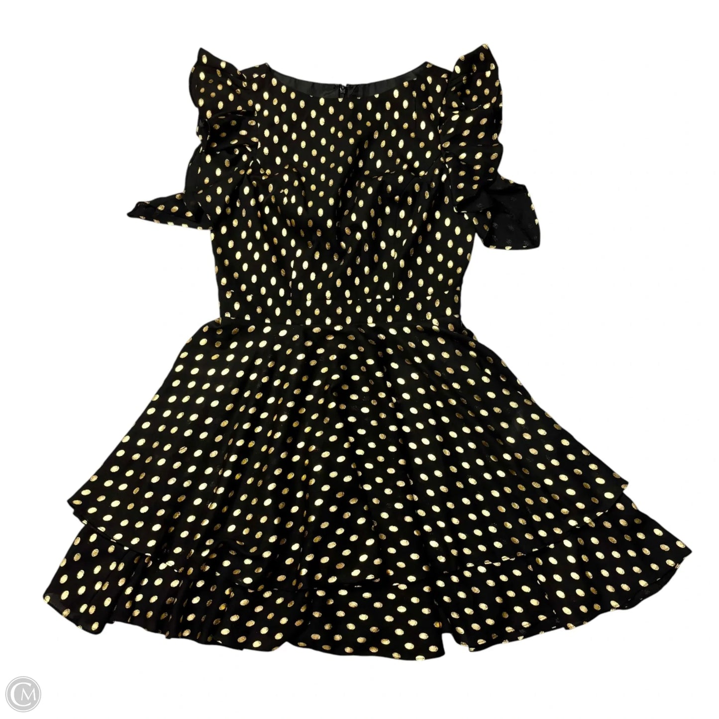 Dress Casual Short By Ieena for Macduggal In Polkadot Pattern, Size: S