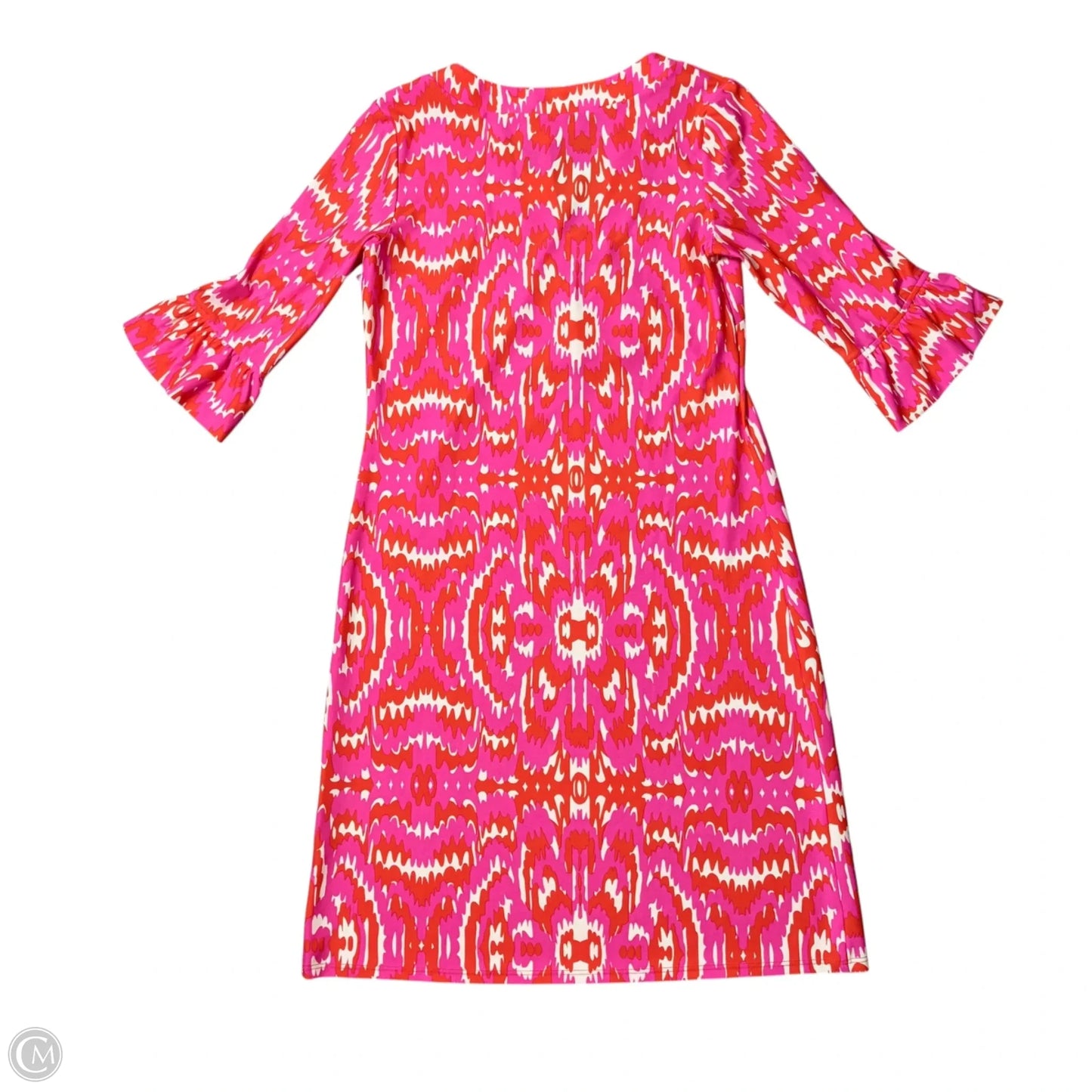 Dress Casual Midi By Jude Connally In Orange & Pink, Size: S