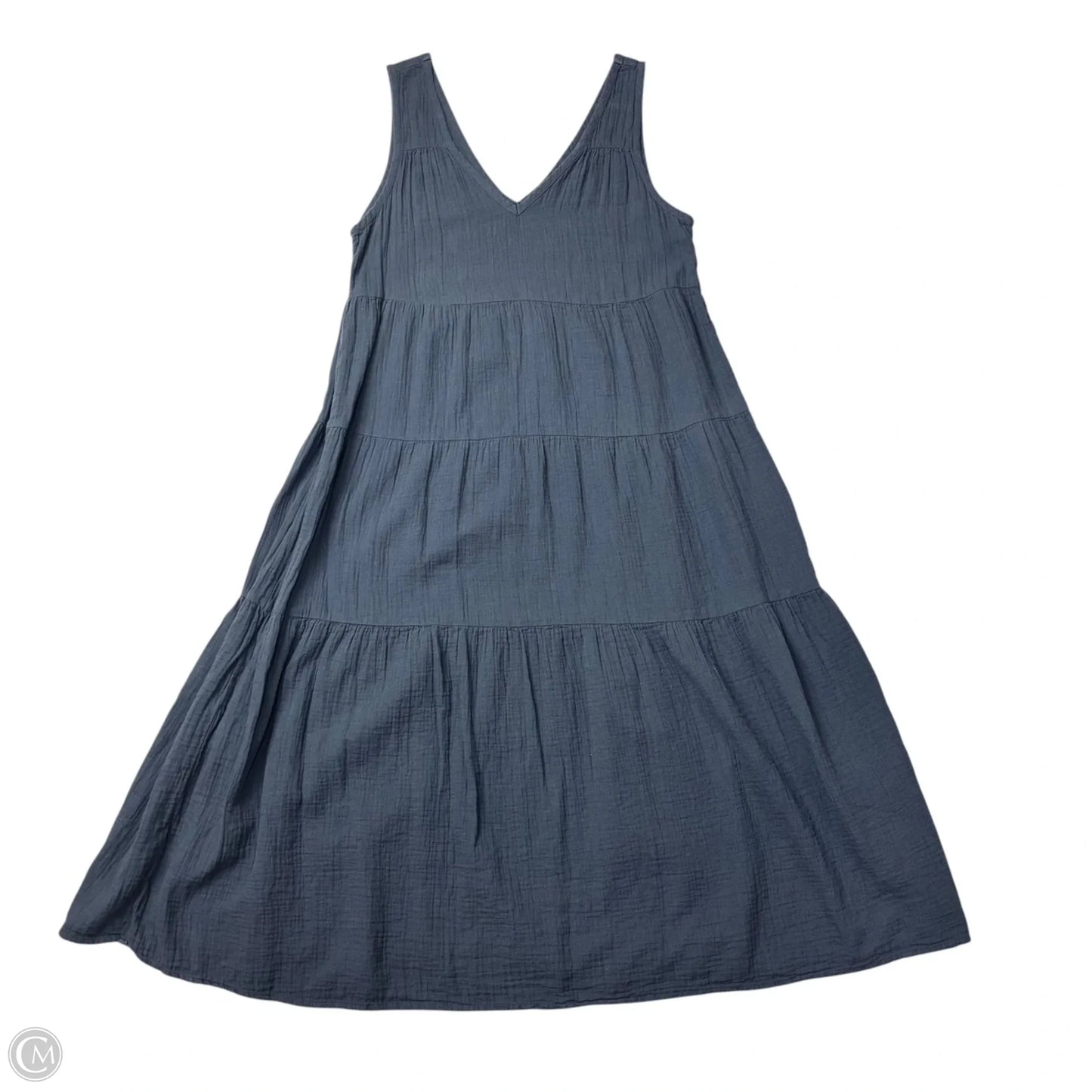 Dress Casual Maxi By Quince In Navy, Size: Xl