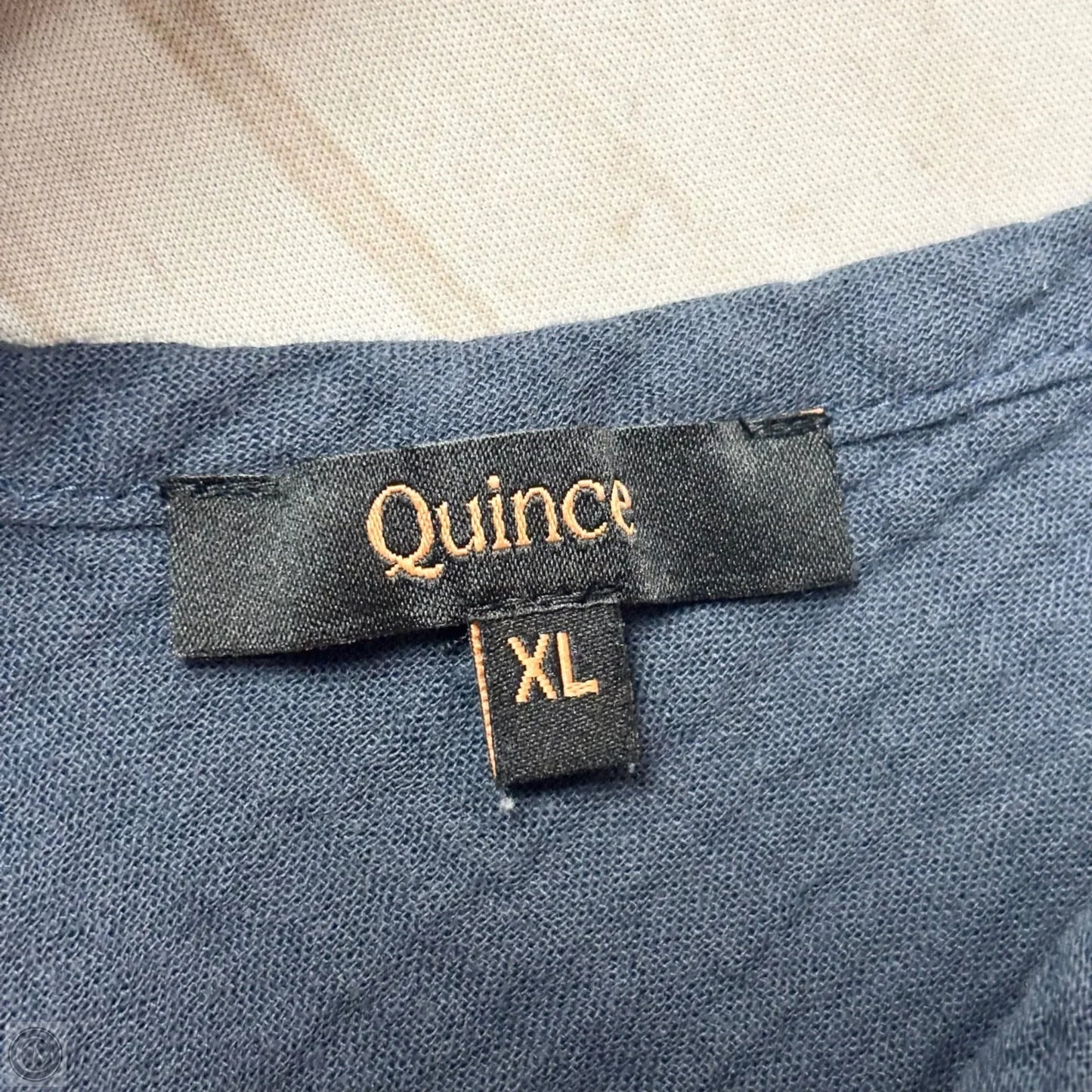 Dress Casual Maxi By Quince In Navy, Size: Xl