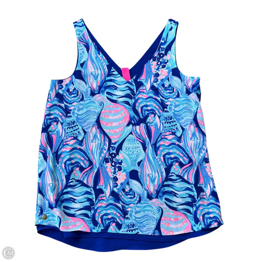 Top Sleeveless Designer By Lilly Pulitzer In Blue & Pink, Size: Xxs