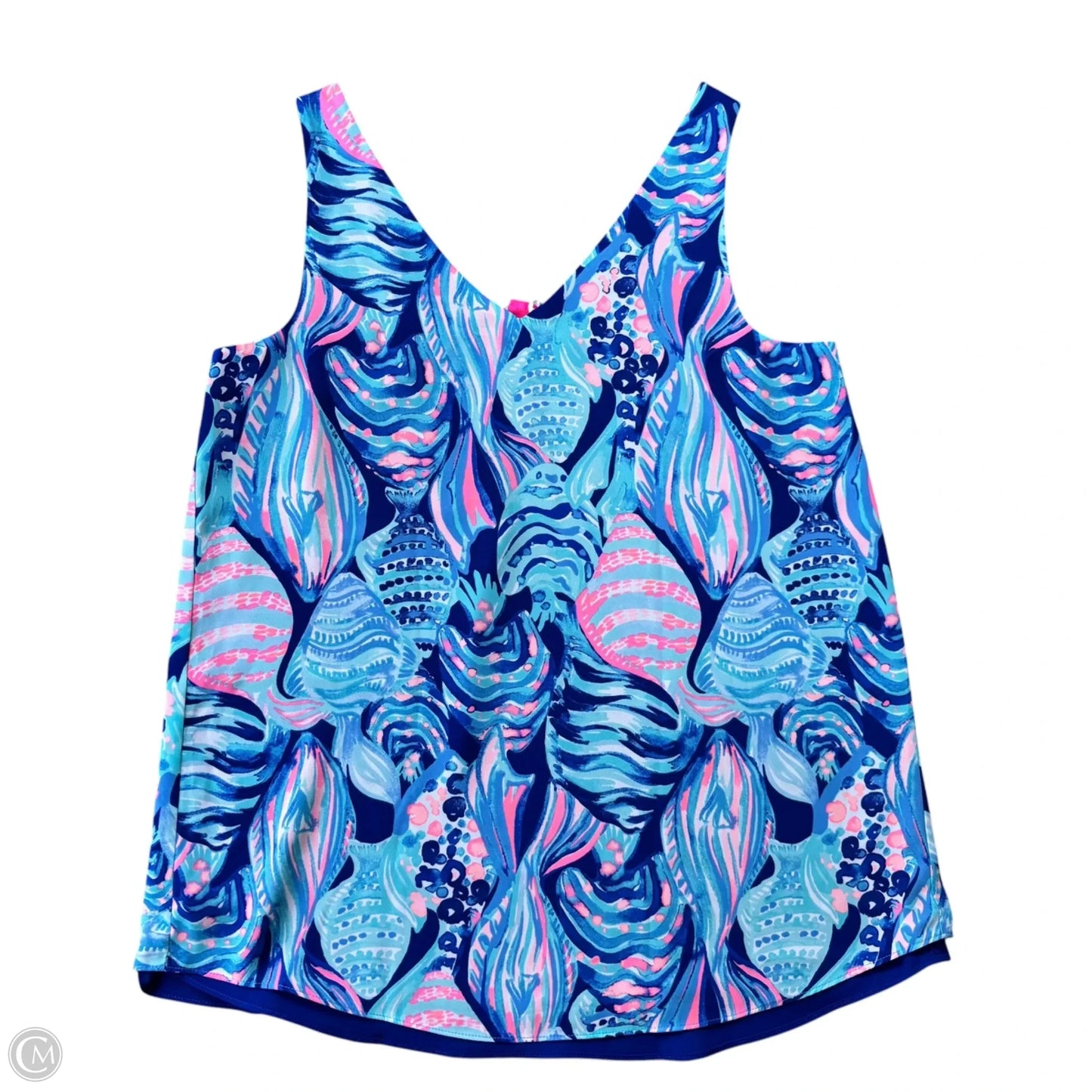 Top Sleeveless Designer By Lilly Pulitzer In Blue & Pink, Size: Xxs