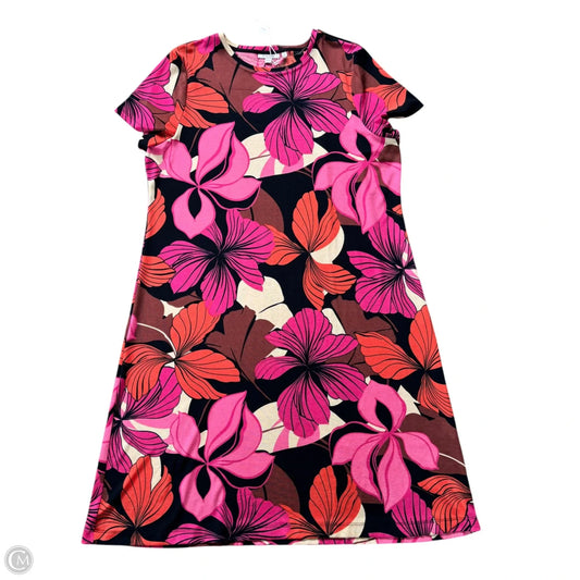 Dress Casual Midi By Chicos In Floral Print, Size: Xxl