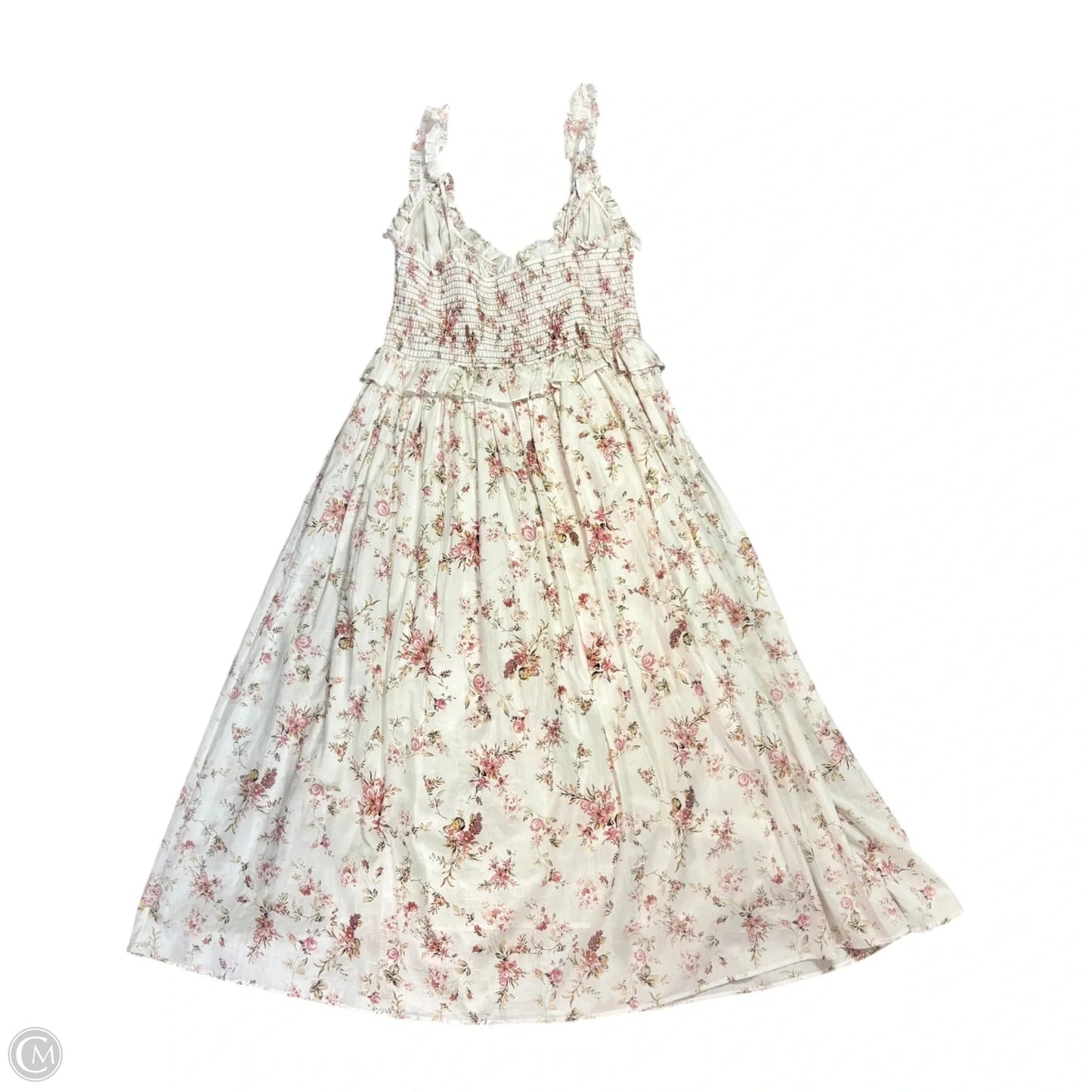 Dress Casual Midi By Christian Lacroix In Floral Print, Size: M