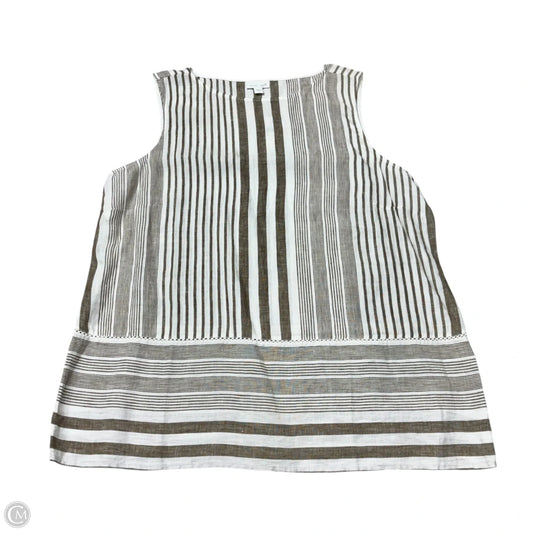 Top Sleeveless By J. Jill In Striped Pattern, Size: L
