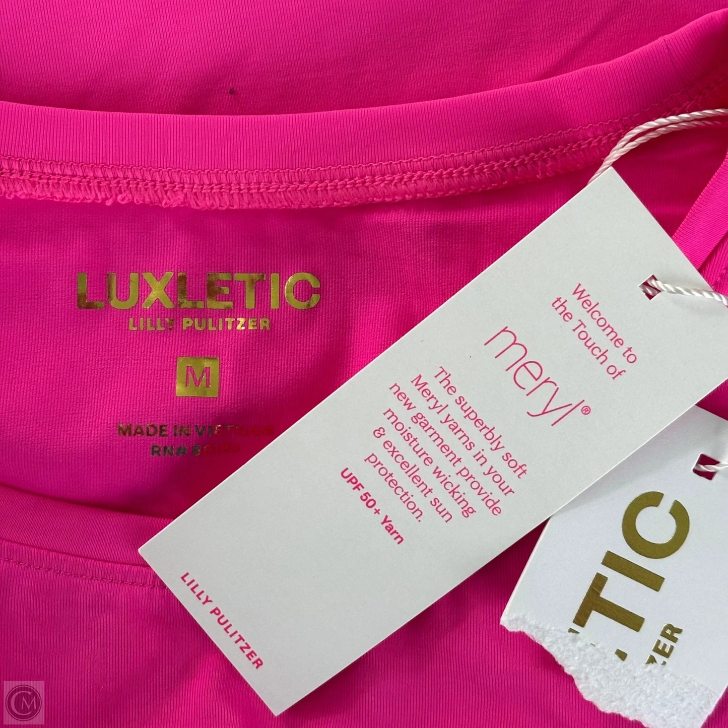Top Long Sleeve Designer By Lilly Pulitzer In Pink, Size: M