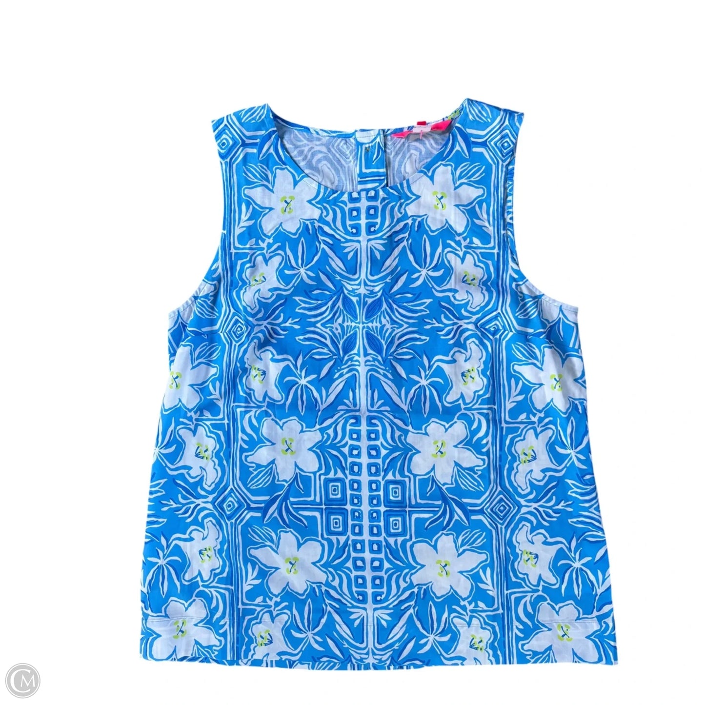 Top Sleeveless Designer By Lilly Pulitzer In Floral Print, Size: M