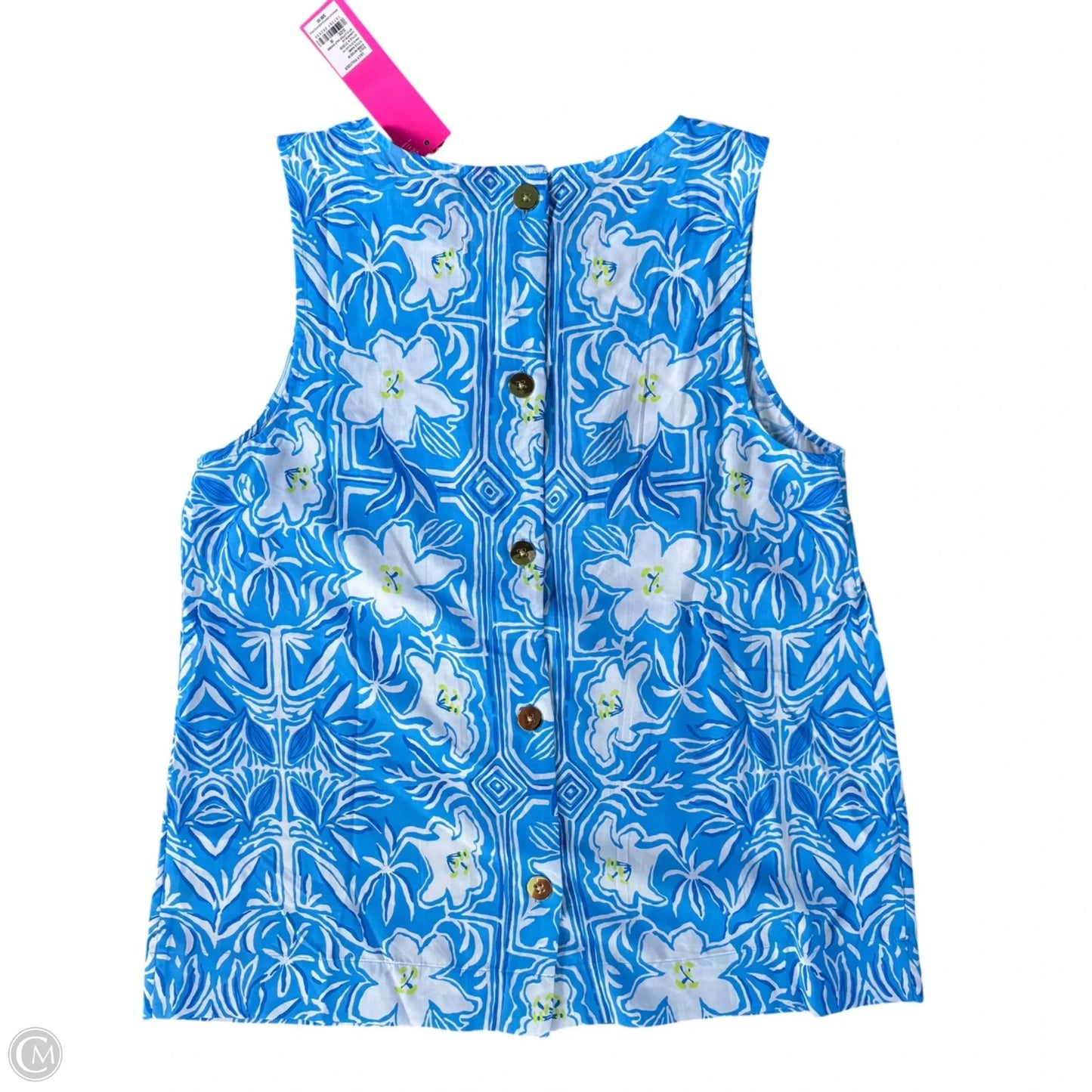 Top Sleeveless Designer By Lilly Pulitzer In Floral Print, Size: M