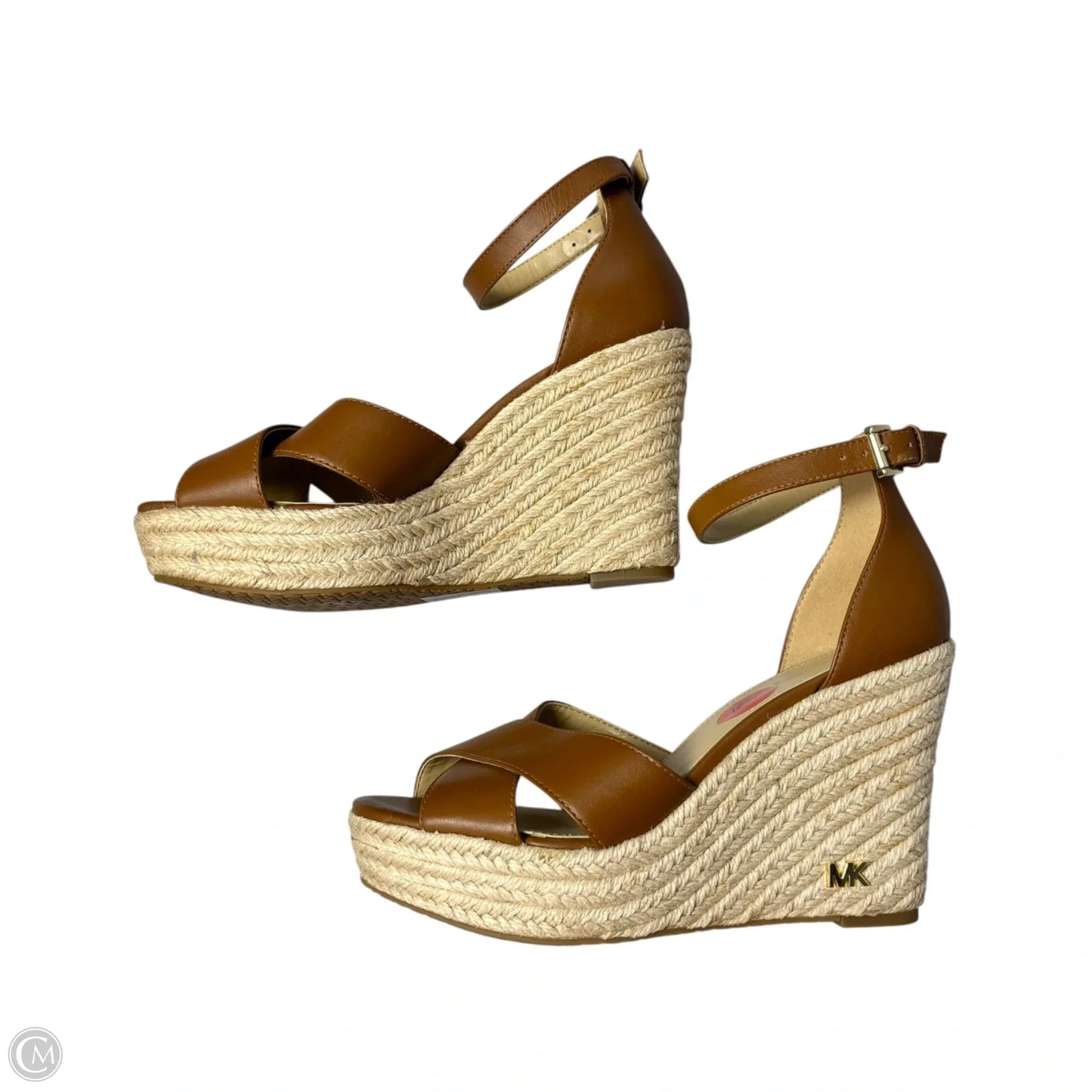 Sandals Heels Wedge By Michael By Michael Kors In Brown, Size: 6