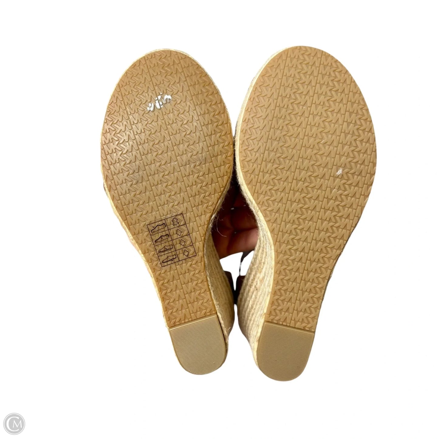 Sandals Heels Wedge By Michael By Michael Kors In Brown, Size: 6