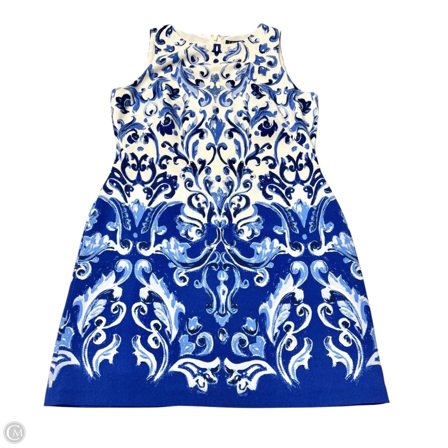 Dress Casual Short By Lauren By Ralph Lauren In Blue & White, Size: Lp