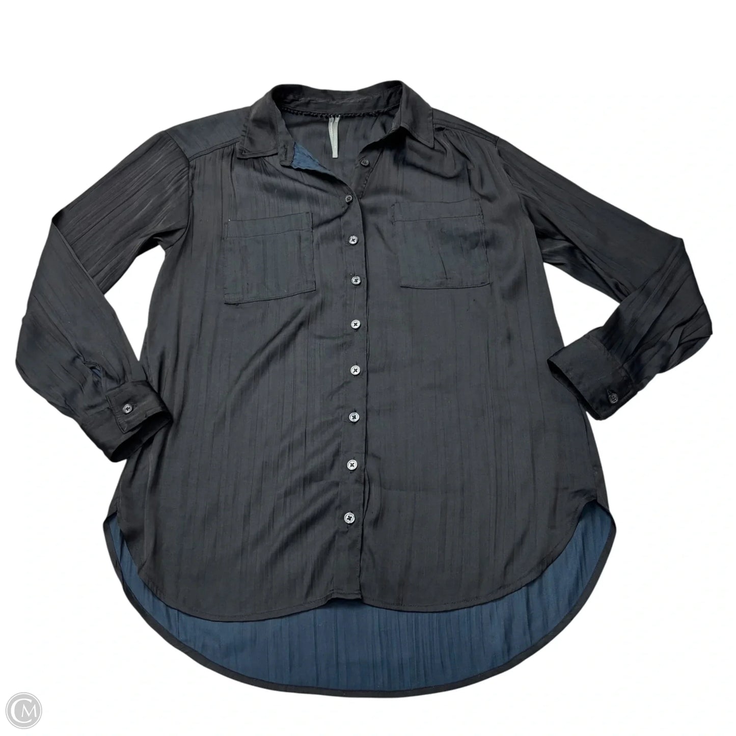 Blouse Long Sleeve By Anthropologie In Black, Size: Xs