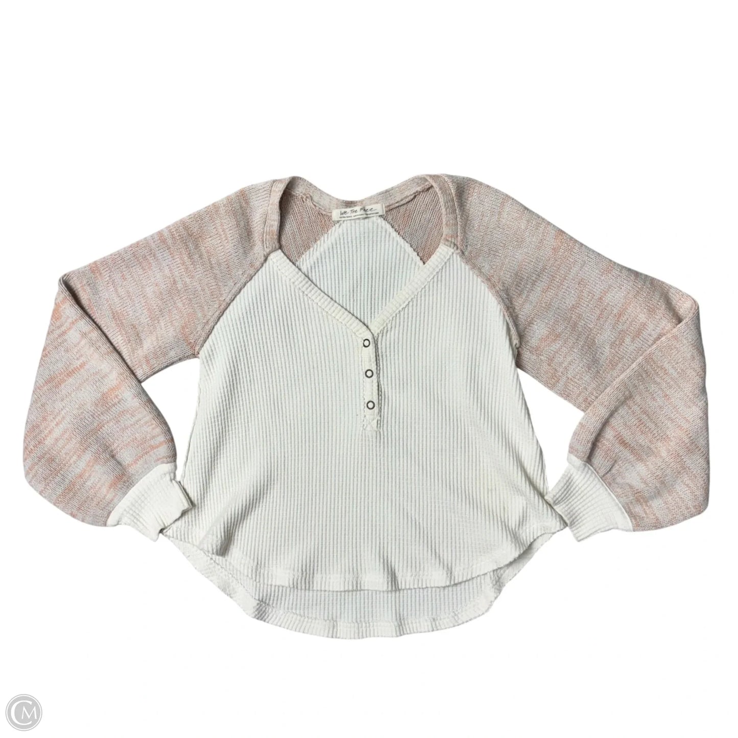 Top Long Sleeve By We The Free In Cream, Size: Xs