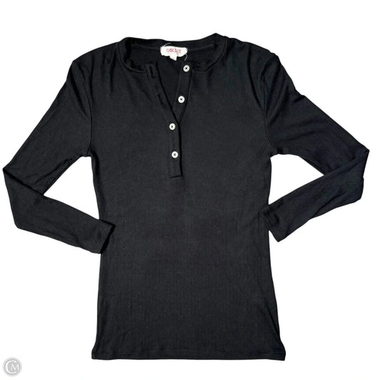 Top Long Sleeve By Goldie Lewinter In Black, Size: Xs