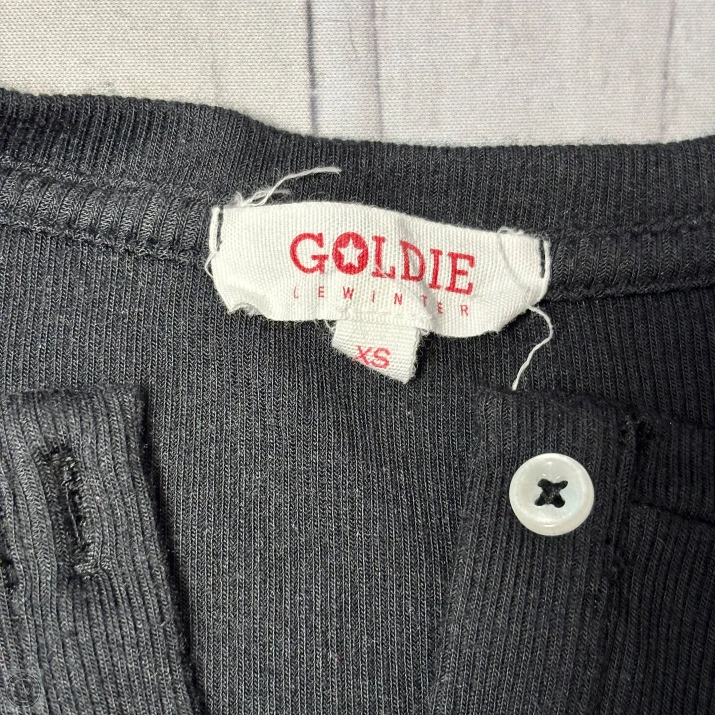 Top Long Sleeve By Goldie Lewinter In Black, Size: Xs