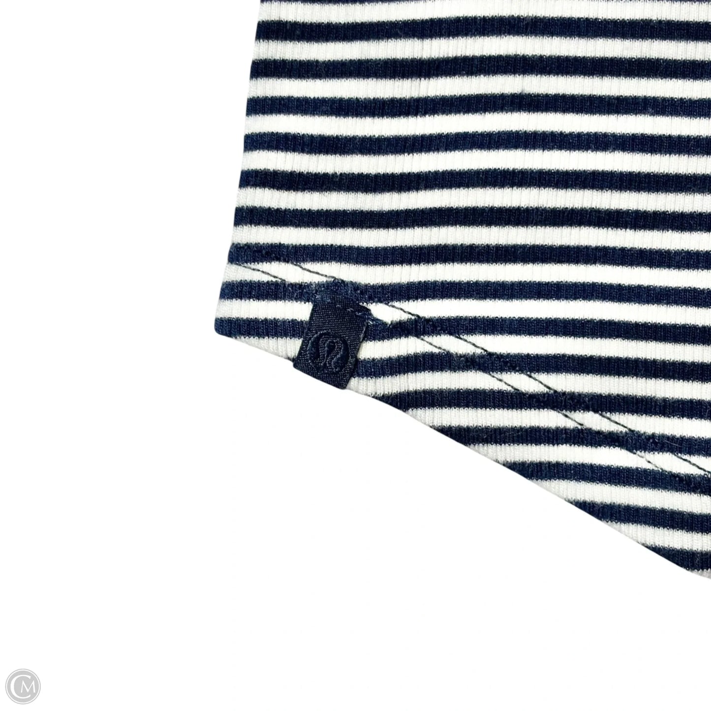Athletic Top Long Sleeve Crewneck By Lululemon In Striped Pattern, Size: S